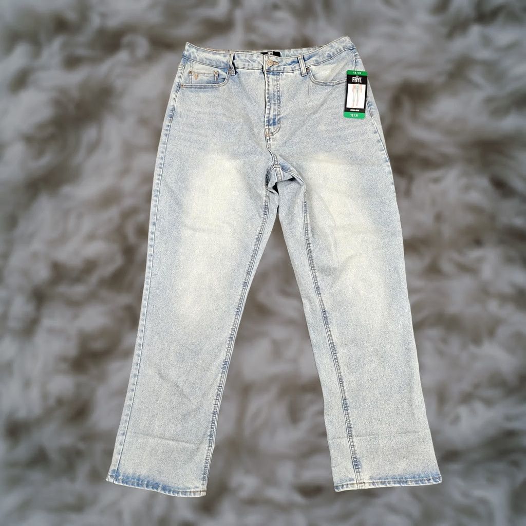 Frye Frye Jeans Womens 12 Light Wash High Rise Straight Stevie Denim Pants New Size 34" / US 12 / IT 48 - 1 Thumbnail