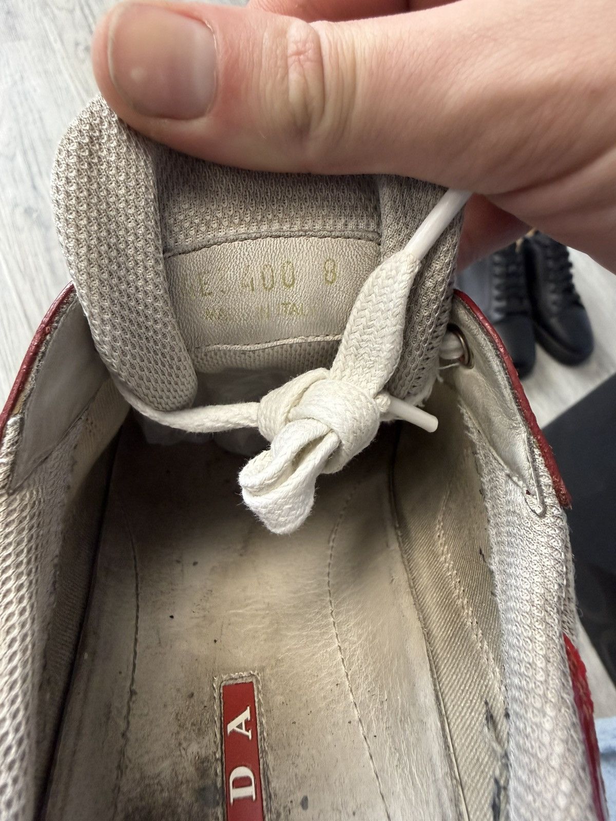 Prada Prada Cup Sneakers - Red / Grey Size US 9 / EU 42 - 7 Thumbnail