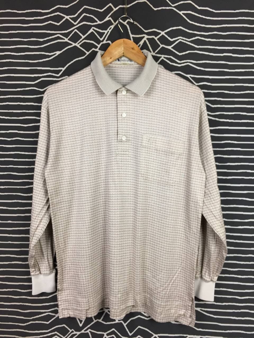 Aquascutum Aquascutum Of London Made In Japan Classic Checked Polo Tee Size US M / EU 48-50 / 2 - 1 Thumbnail