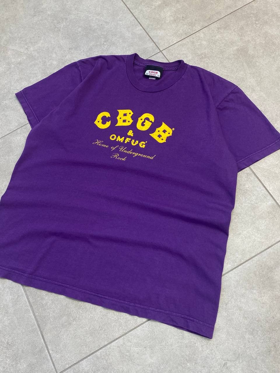 Band Tees Vintage CBGB & OMFUG Home of Underground Rock T-Shirt Size US L / EU 52-54 / 3 - 4 Thumbnail