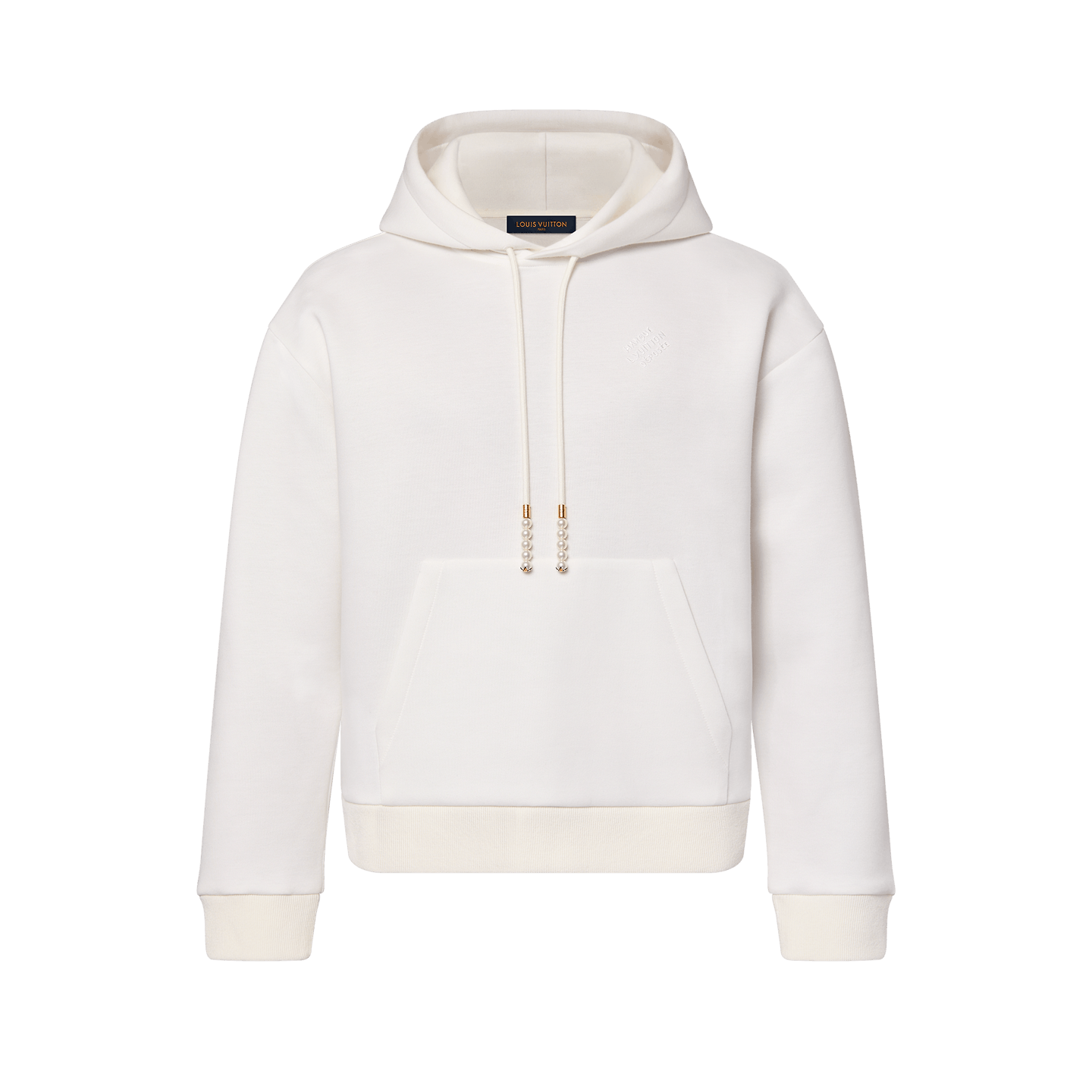 Lv white hoodie hotsell