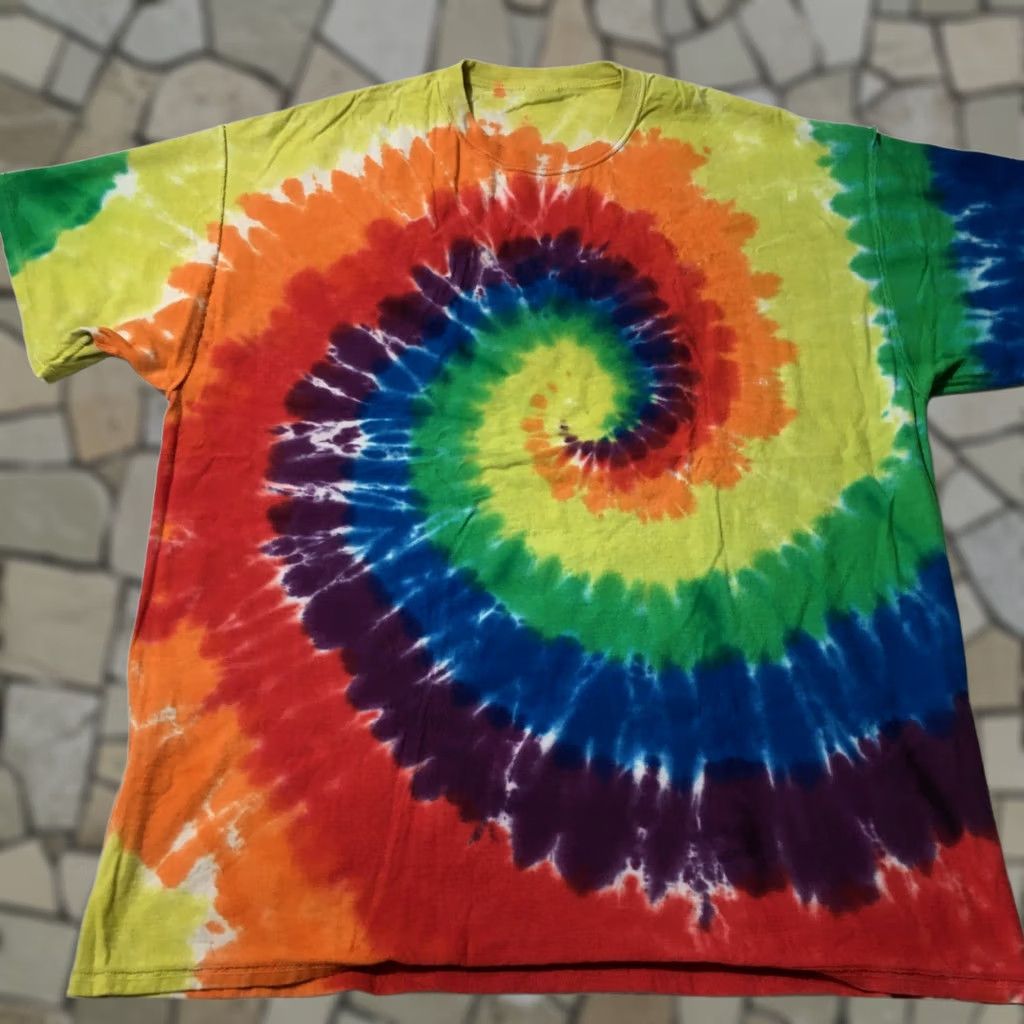 Port & Company Port & Company Shirt Mens 2XL Tie-Dye Peace Dream Love Ski Crew Neck Tee Size US XXL / EU 58 / 5 - 1 Thumbnail