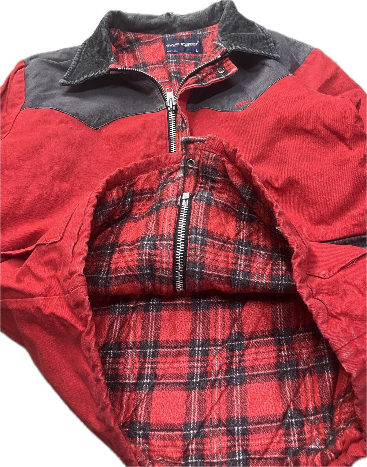 Carhartt × Vintage 80’s Swingster Workwear Jacket Santa Fe Style Size US L / EU 52-54 / 3 - 2 Thumbnail