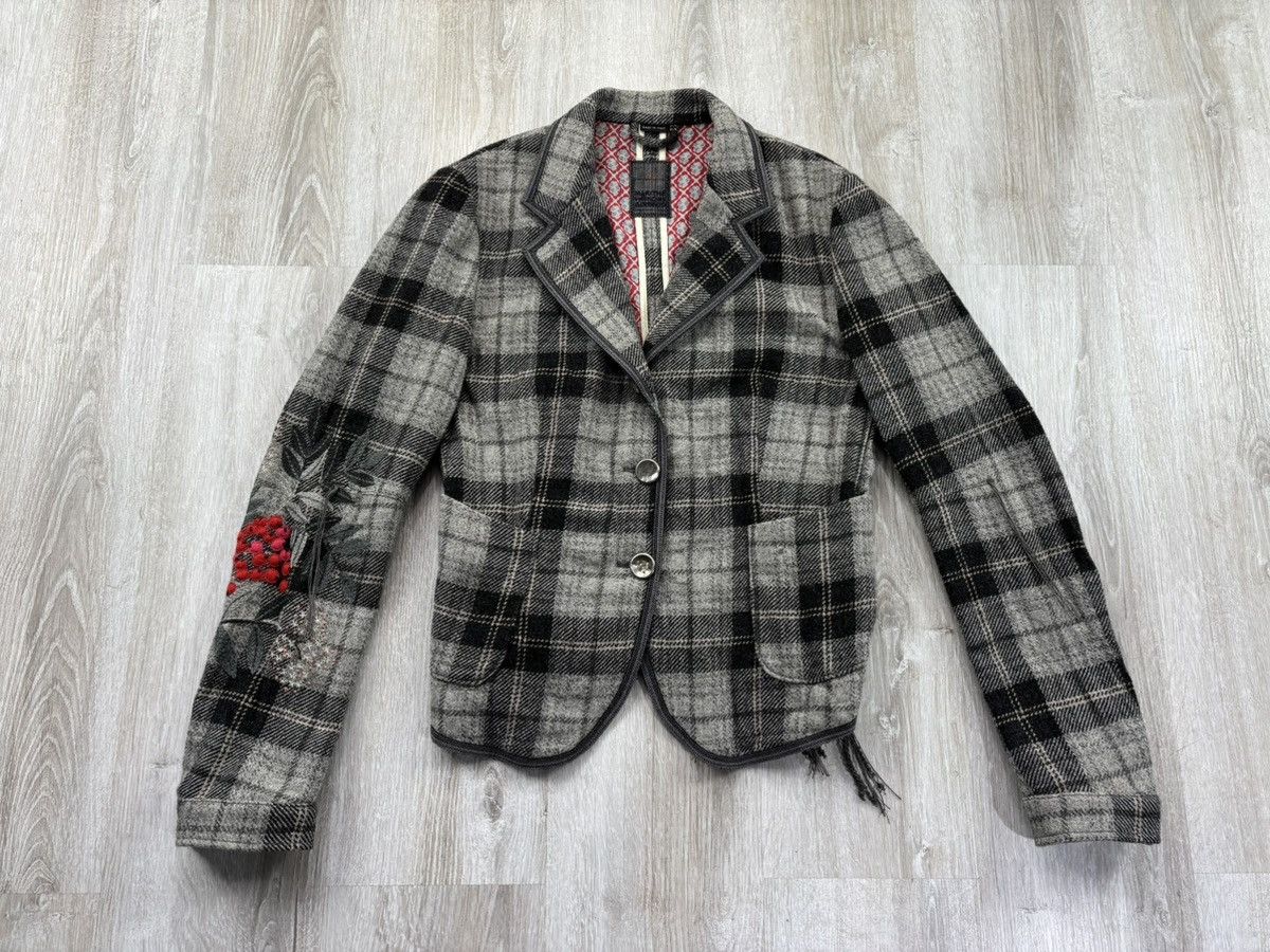 Japanese Brand × Marithe + Francois Girbaud Womens blazer Marithe Francois Girbaud Size 48 Color Gray Size M / US 6-8 / IT 42-44 - 2 Thumbnail