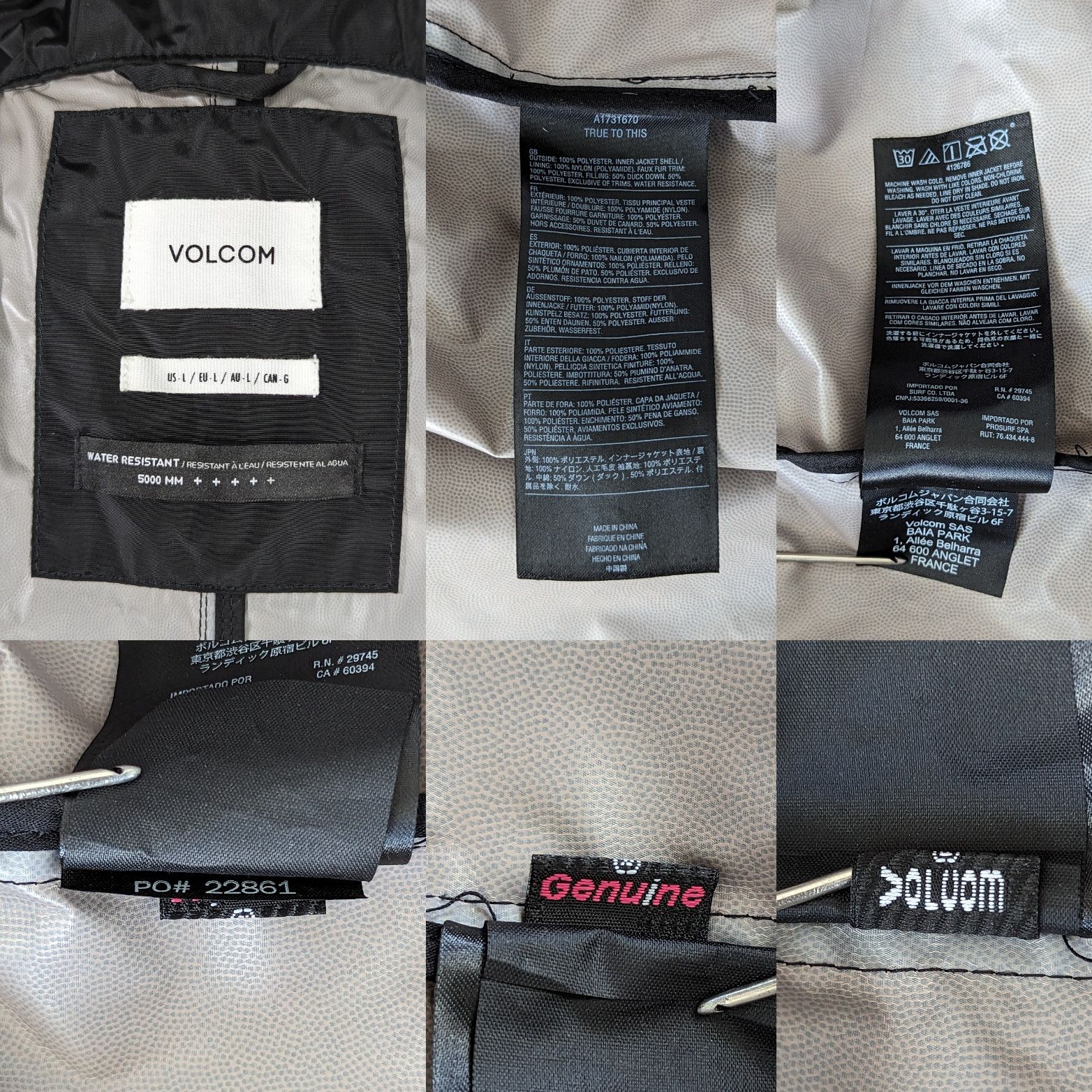 Volcom Volcom Unity S3 - F16 Primaloft 3 in 1 Coat Long Jacket L Size US L / EU 52-54 / 3 - 21 Thumbnail