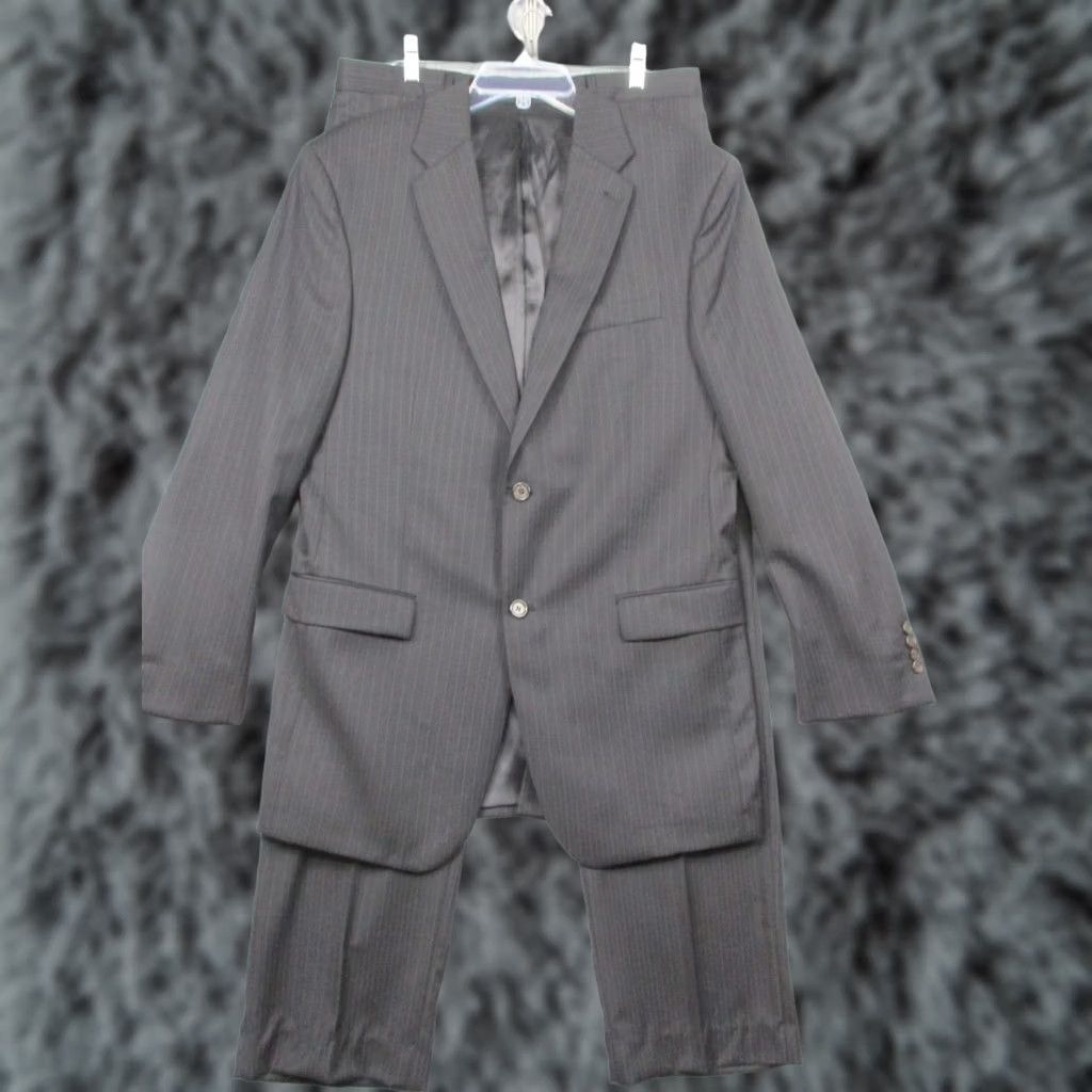 Ralph Lauren Ralph Lauren Suit Mens 42L Wool Pinstripe Blazer Pants 2 Piece Set Canada Size 42R - 1 Thumbnail