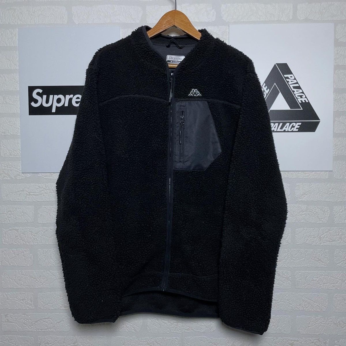 Kappa Kappa Vintage Black Sweatshirt Jacket Zip Fleece Size US XL / EU 56 / 4 - 1 Thumbnail