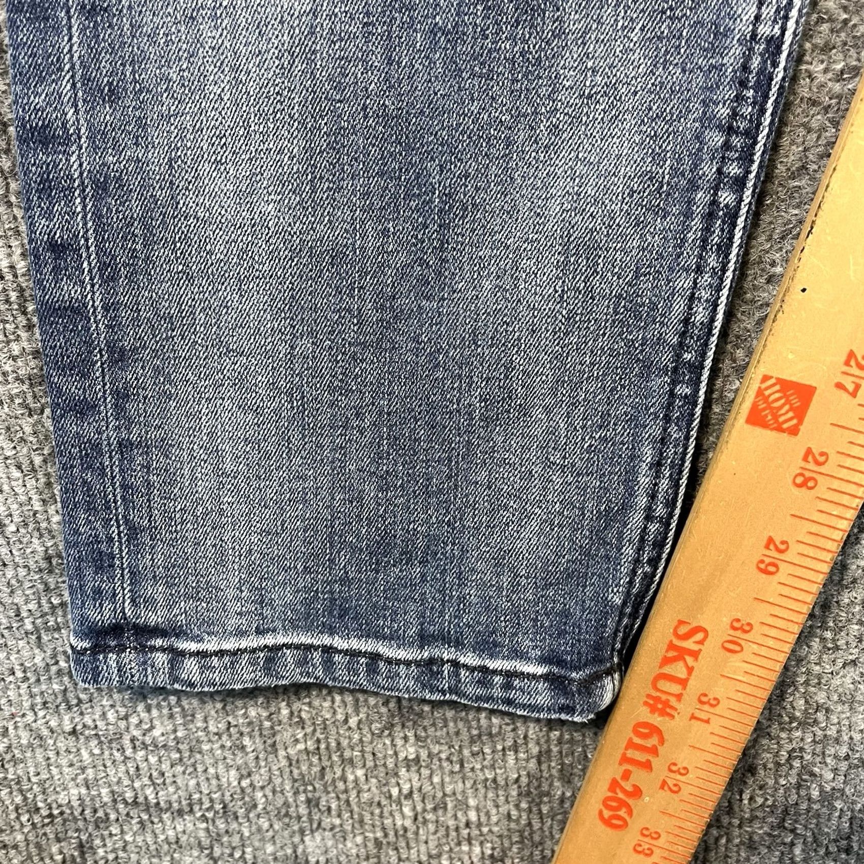Diesel Diesel Tepphar Mens Stretch Jeans 34x32 Blue Button Fly Faded Whiskers Size US 34 / EU 50 - 5 Thumbnail