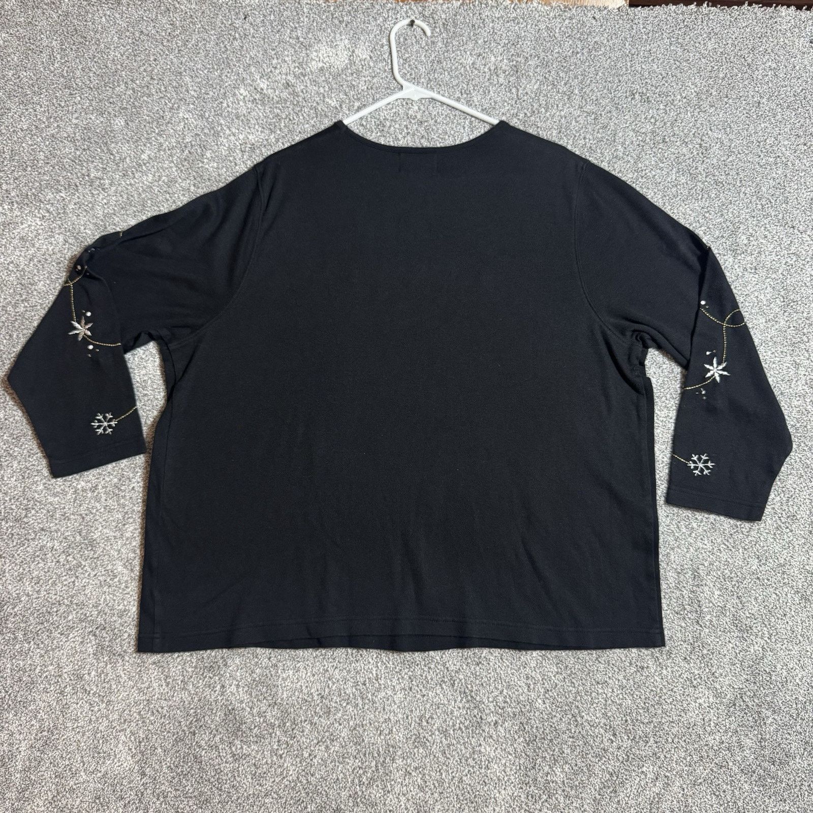 Other 90s Y2K Vintage Top Womens 3X Plus Embroidered Christmas Size 3XL / US 20-22 - 2 Thumbnail