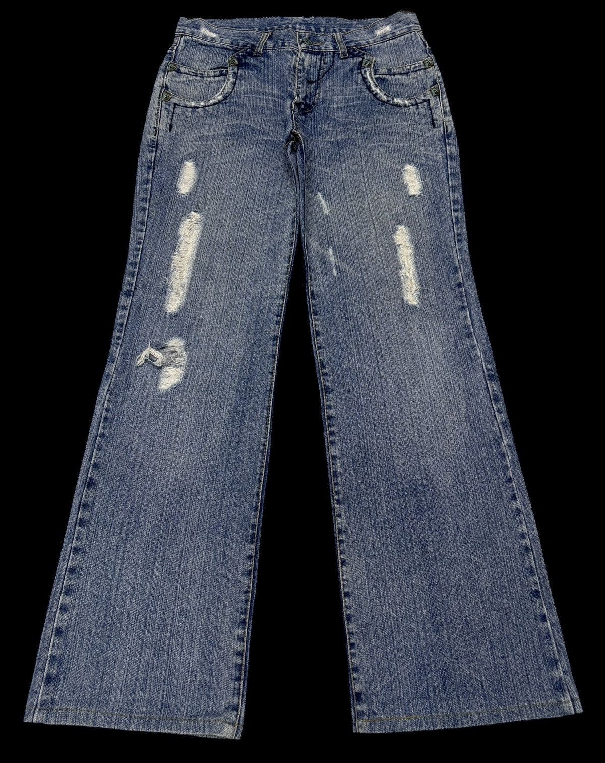 Acne Studios B-S RAW Acne Studios Style Baggy Jeans Distressed Denim Size US 31 - 1 Thumbnail