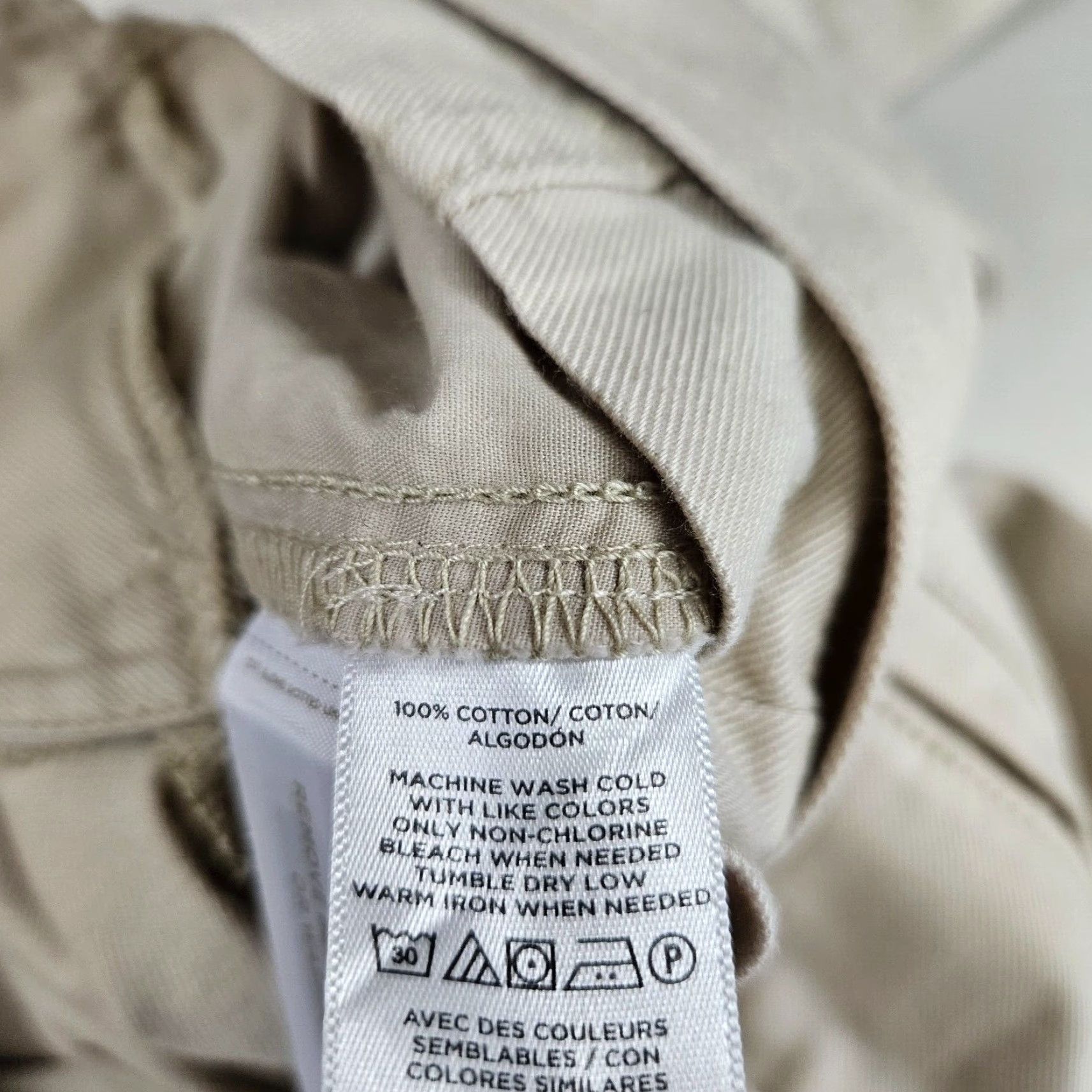 Loft Ann Taylor LOFT Womens Ankle Pants Sz 6 Beige High Rise Tie Waist Size 28" / US 6 / IT 42 - 6 Thumbnail