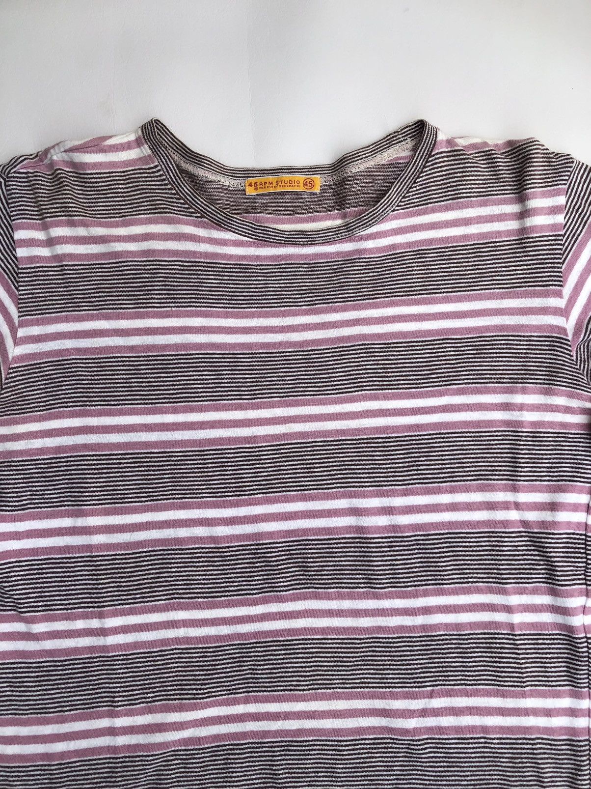 45rpm Japanese 45RPM Stripe LongSleeve Y2K Style Size US M / EU 48-50 / 2 - 4 Thumbnail