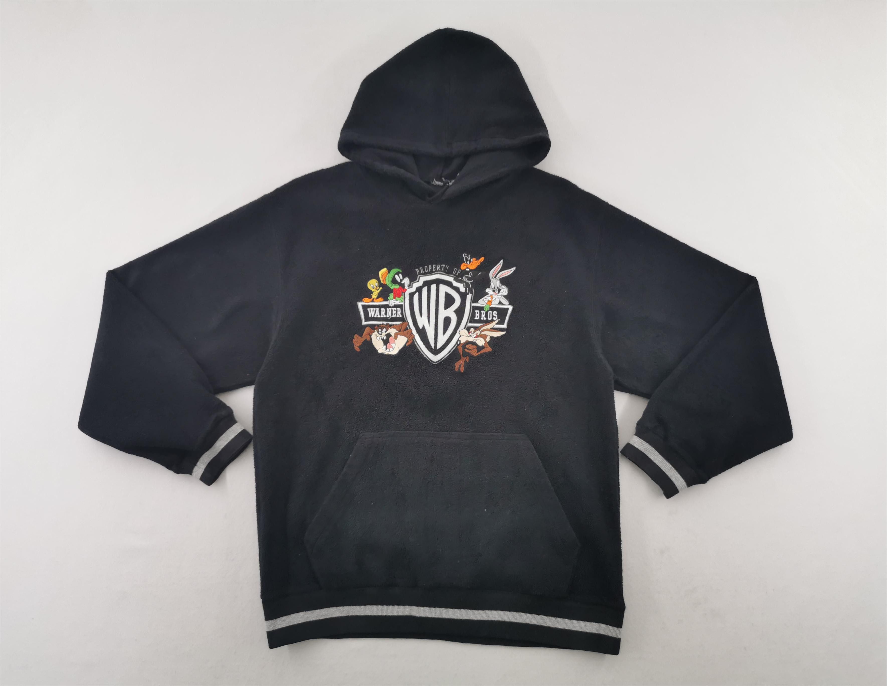 Warner Bros Vintage 90's Warner Bros Looney Tunes Fleece Hoodie Jacket Size US M / EU 48-50 / 2 - 3 Thumbnail