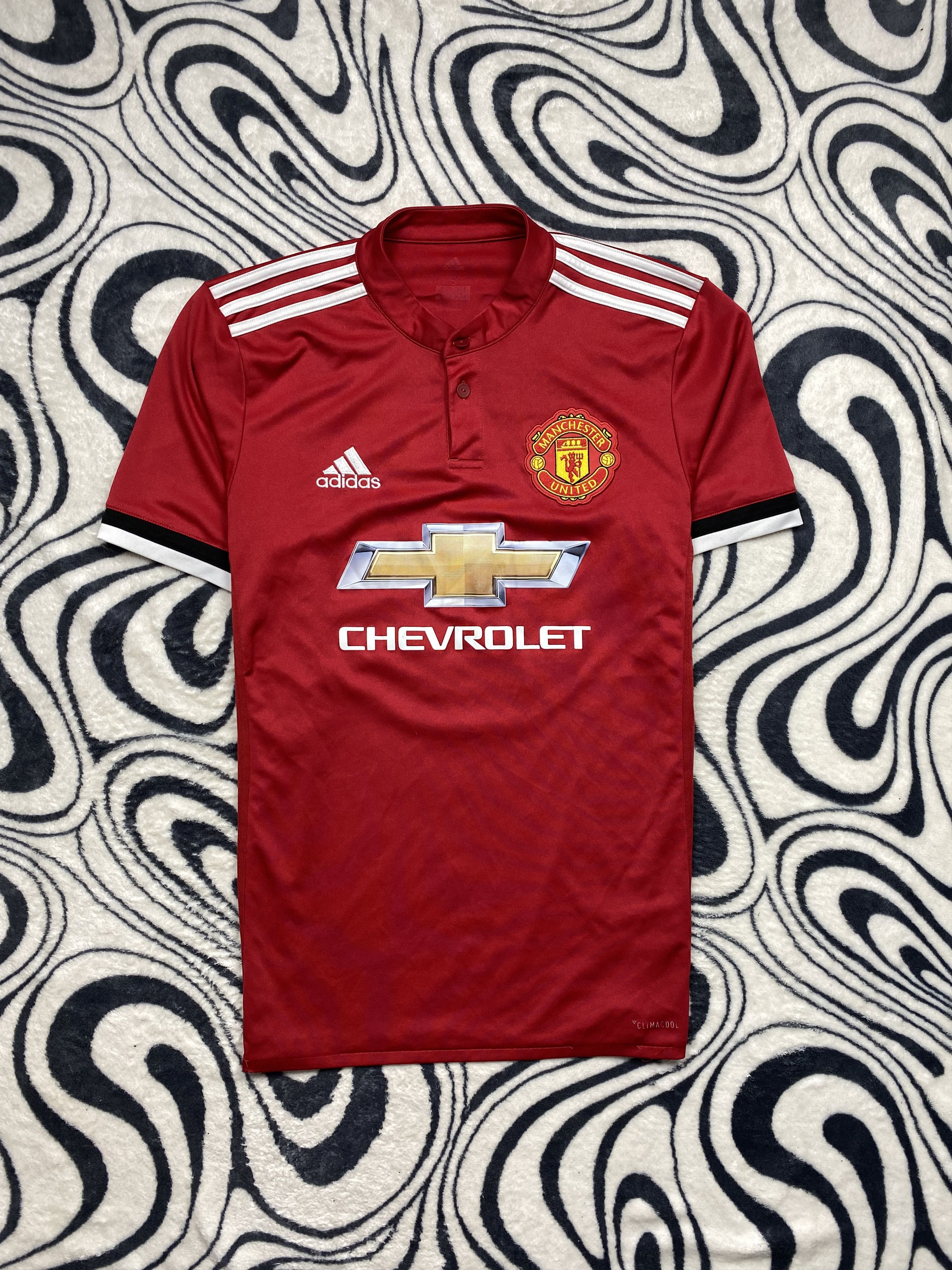Vintage Adidas Manchester United T-Shirt Tee Jersey Kara 10 Size US S / EU 44-46 / 1 - 1 Thumbnail