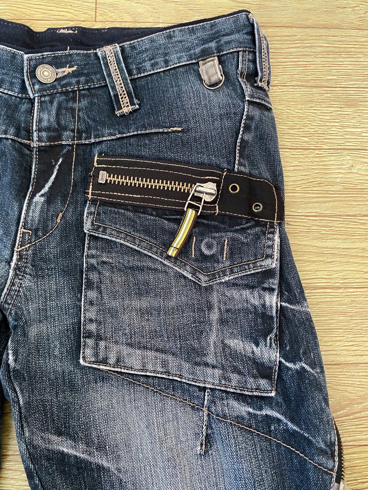 PPFM Very Rare Vintage Brand PPFM Tactical Bondage Jeans 1990s Size US 30 / EU 46 - 10 Thumbnail