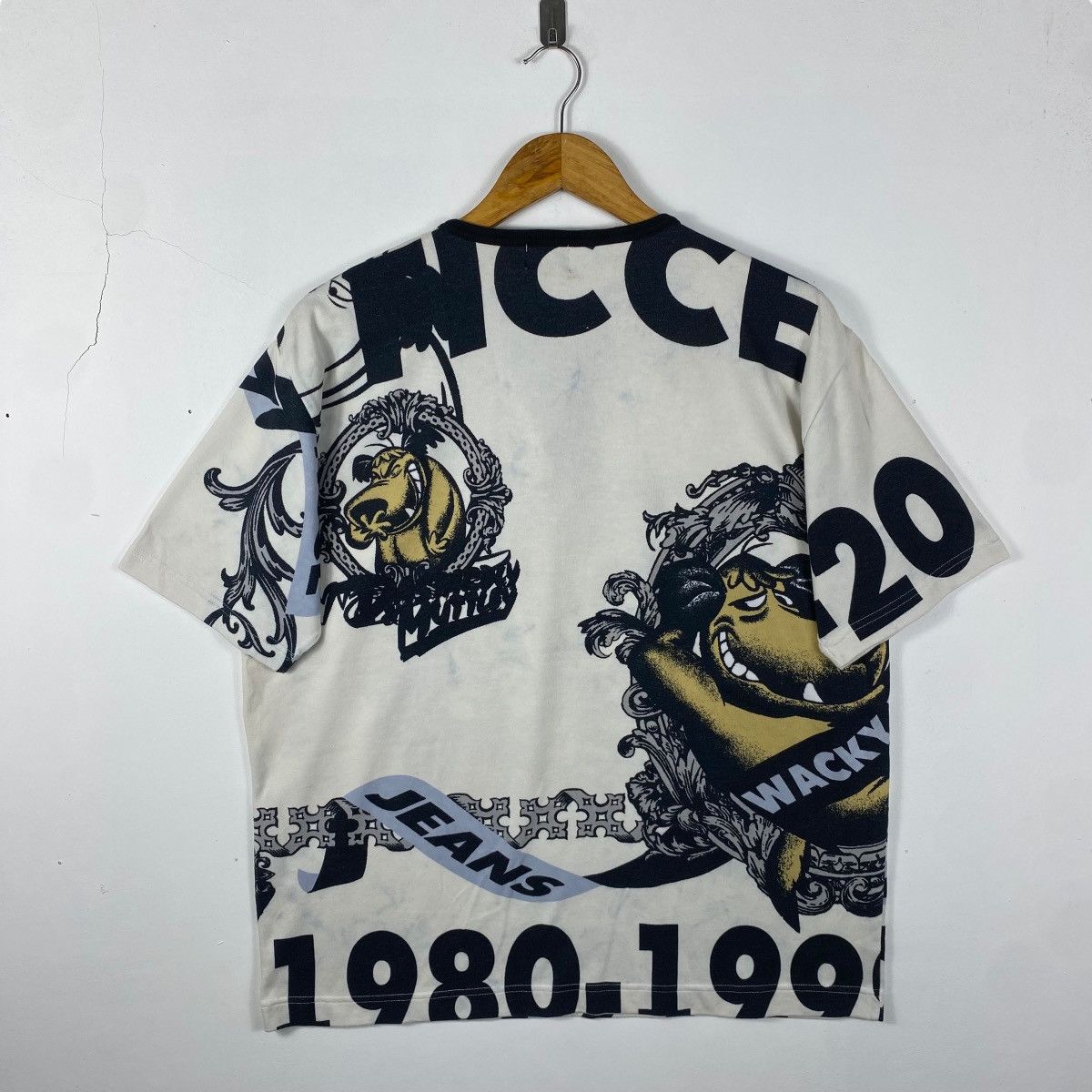 Japanese Brand Vintage 90's FICCE JEANS Wacky Races Muttley Cartoon Tee Size US XL / EU 56 / 4 - 4 Thumbnail