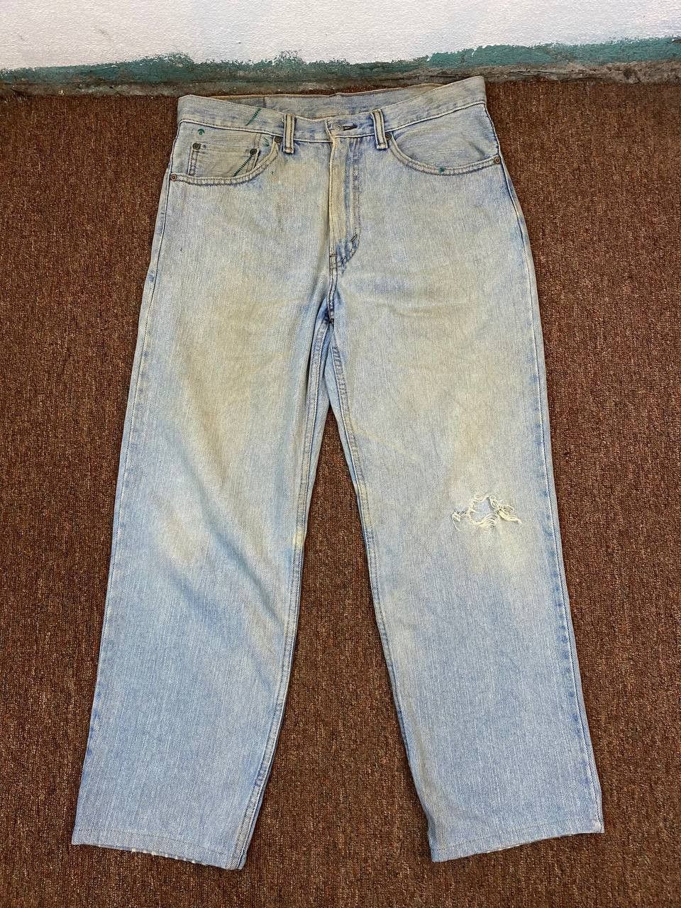 Levi's vintage levis 550 relaxed fit distressed denim Size US 34 / EU 50 - 8 Thumbnail
