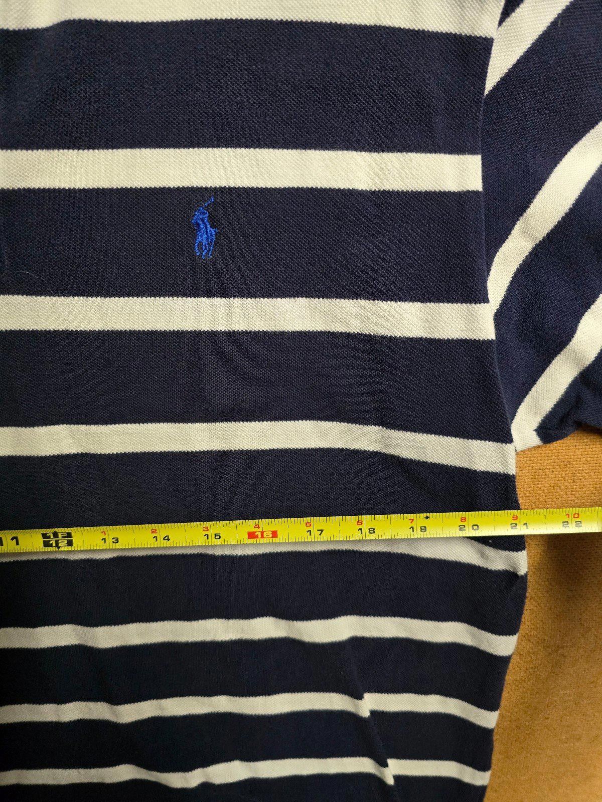 Polo Ralph Lauren Vintage Ralph Lauren Polo Shirt XL Blue Block Stripes Rugby Size US XL / EU 56 / 4 - 4 Thumbnail