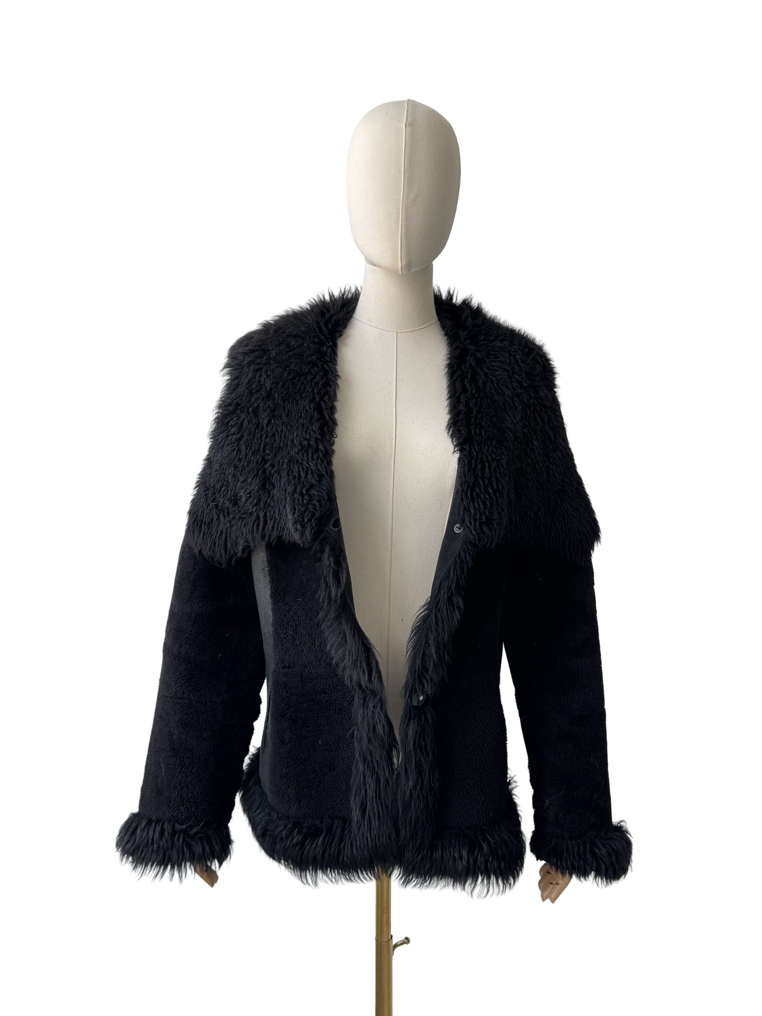 Vintage Vintage Real Sheepskin Coat Size L / US 10 / IT 46 - 3 Thumbnail
