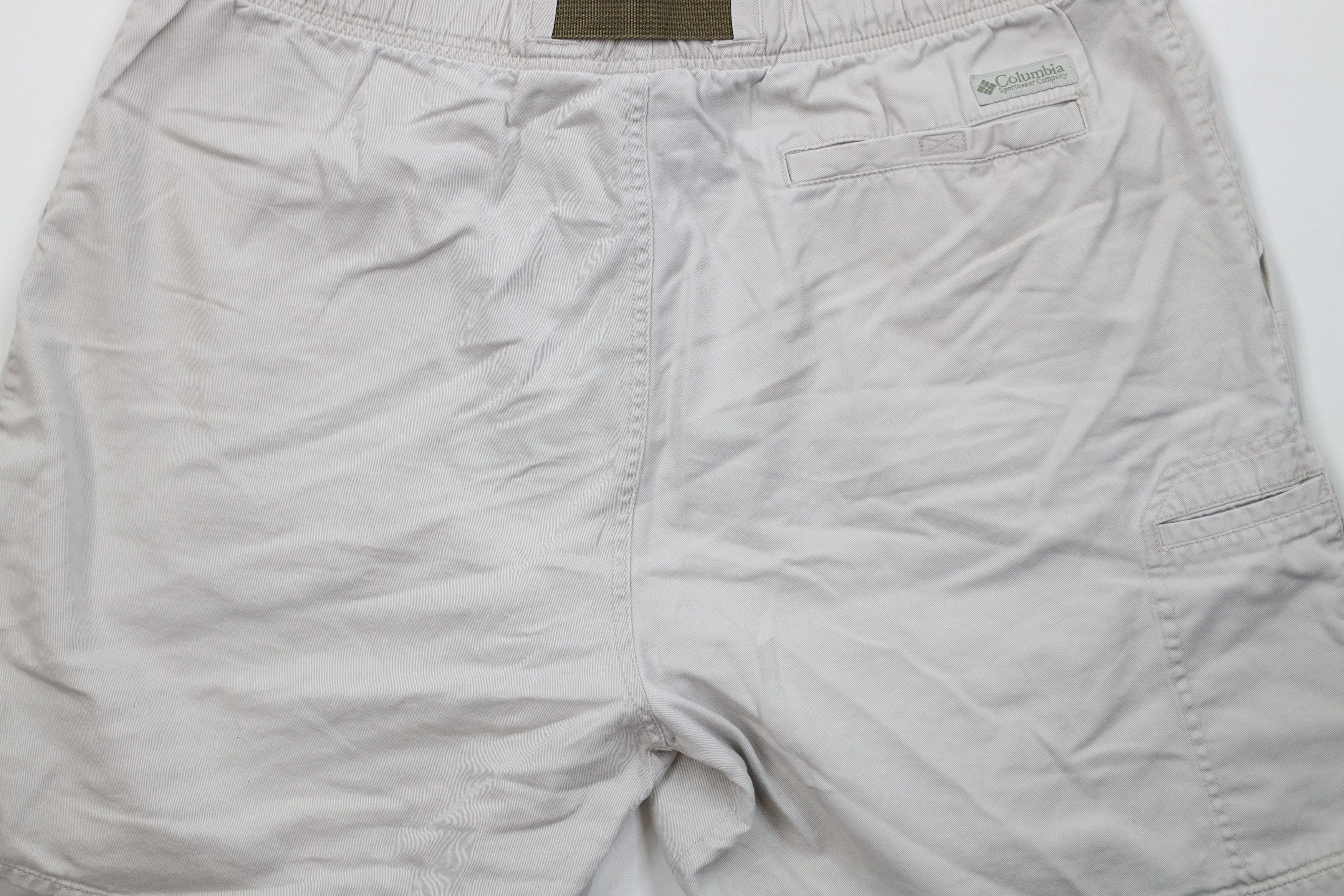 Columbia × Vintage Vintage 90s Columbia Belted Above Knee Shorts Beige Cotton Size US 36 / EU 52 - 11 Thumbnail