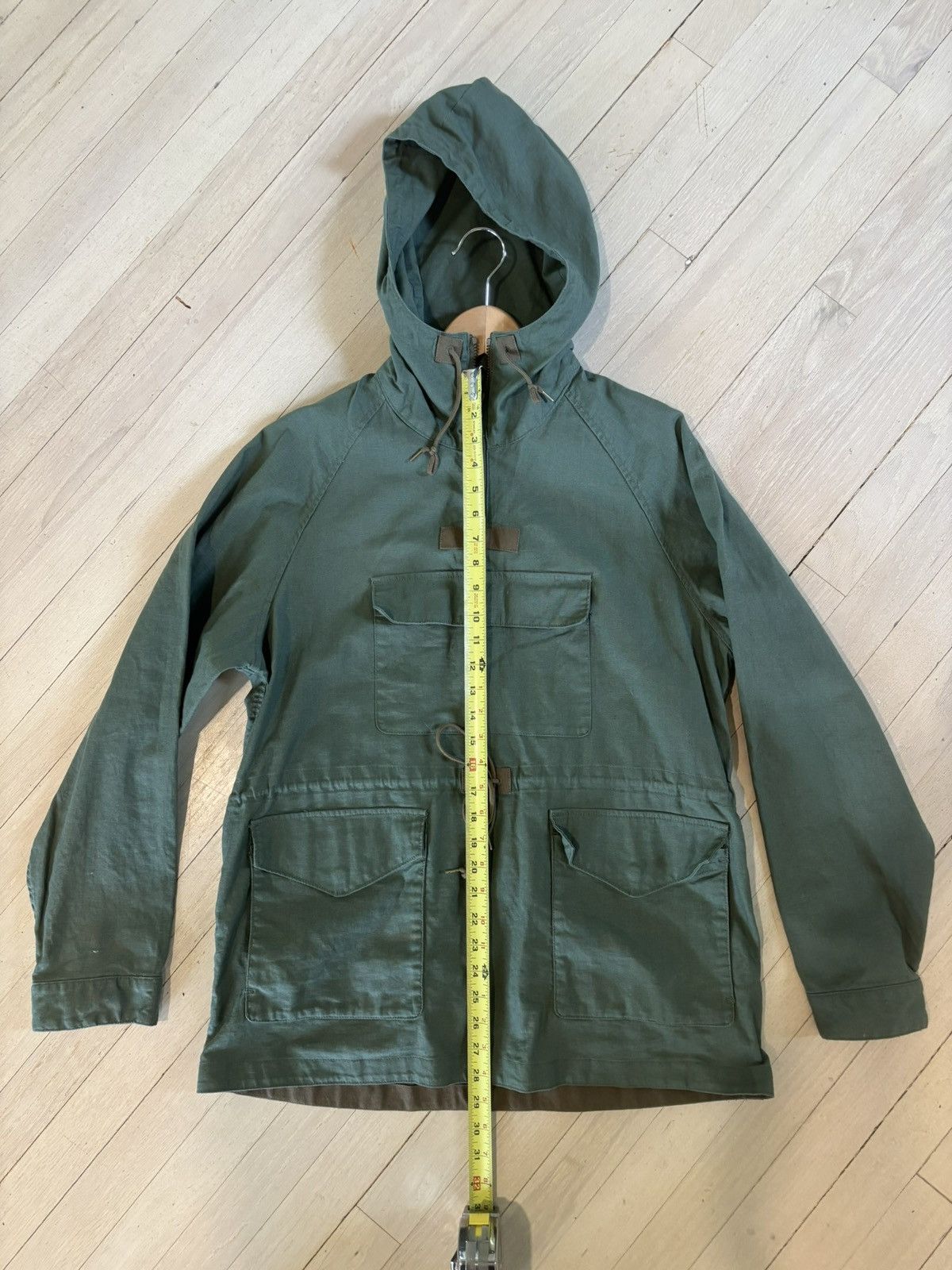 Fujito Fujito Sage Green Linen Anorak Size US S / EU 44-46 / 1 - 5 Thumbnail