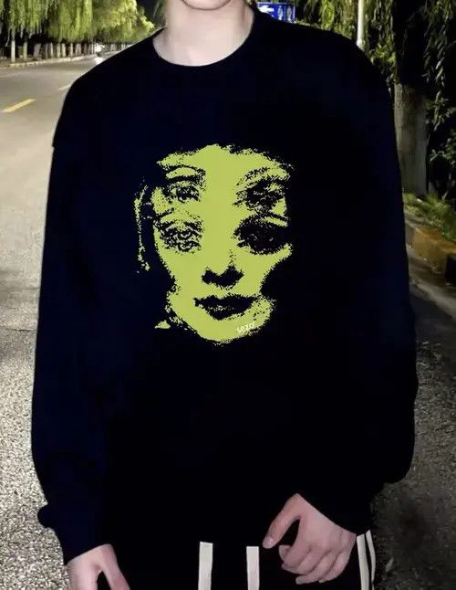 VIBE Rare fashion y2k psychedelic oversized sweatshirt Size US XL / EU 56 / 4 - 1 Thumbnail