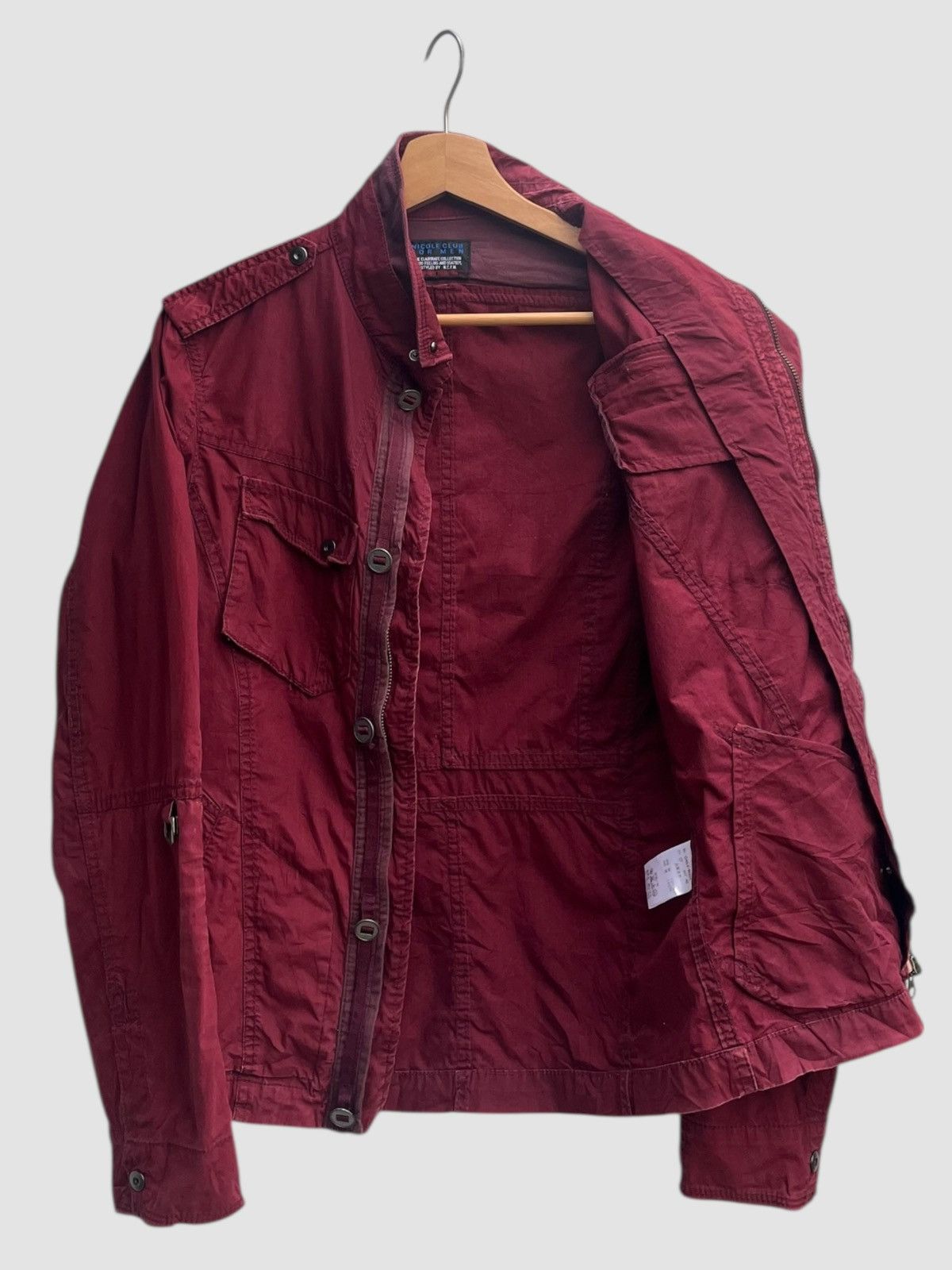 Nicole Club Nicole Club for Men Maroon Light Jacket Size US S / EU 44-46 / 1 - 4 Thumbnail