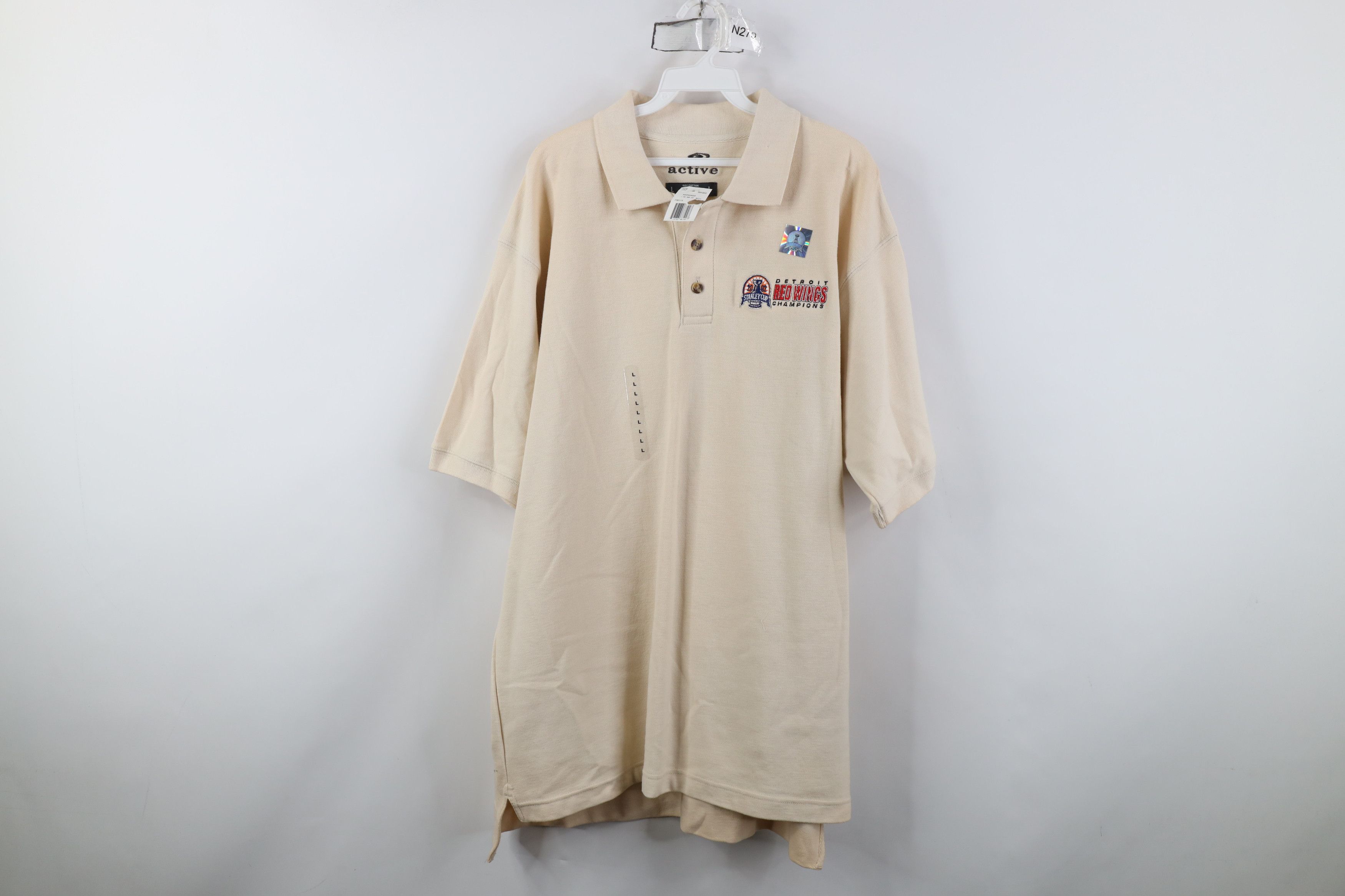 Vintage Deadstock Vintage Stanley Cup Champs Red Wings Hockey Polo Size US L / EU 52-54 / 3 - 1 Thumbnail