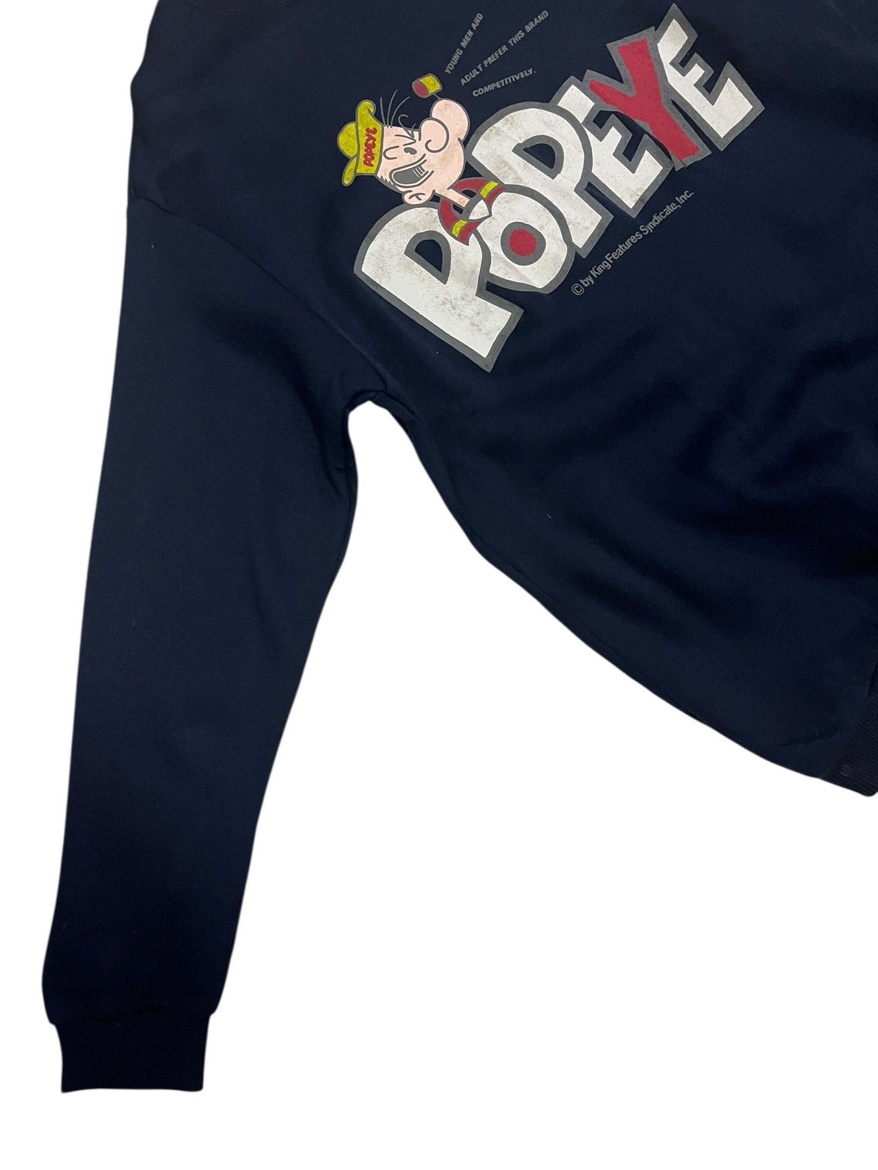 Vintage Popeye Cartoon Navy Blue Sweatshir Made in Japan Size US M / EU 48-50 / 2 - 4 Thumbnail