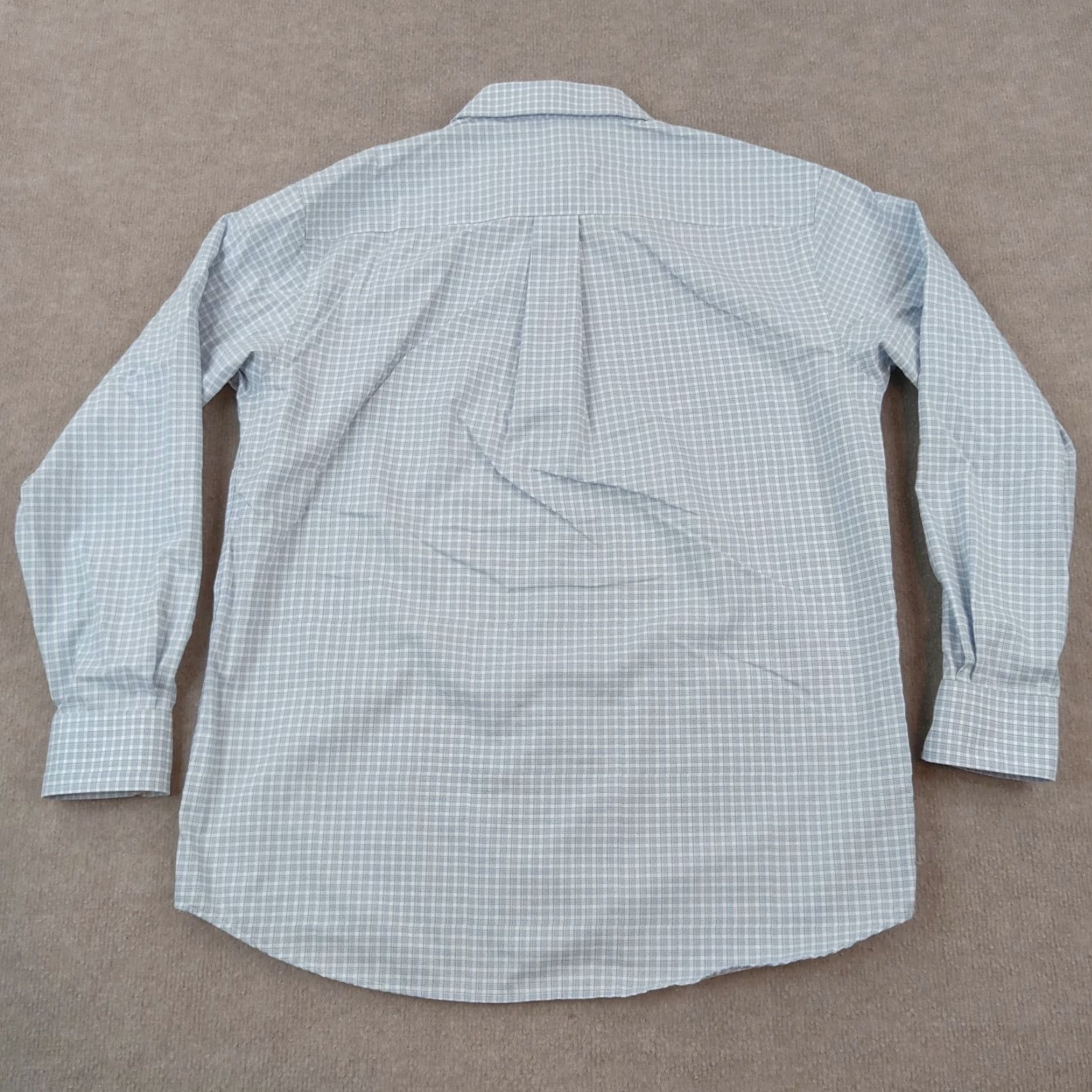 Jos. A. Bank Jos A Bank Button-Up Shirt Men’s Medium Blue White Green Plaid Long Sleeve Traveler Size US M / EU 48-50 / 2 - 7 Thumbnail
