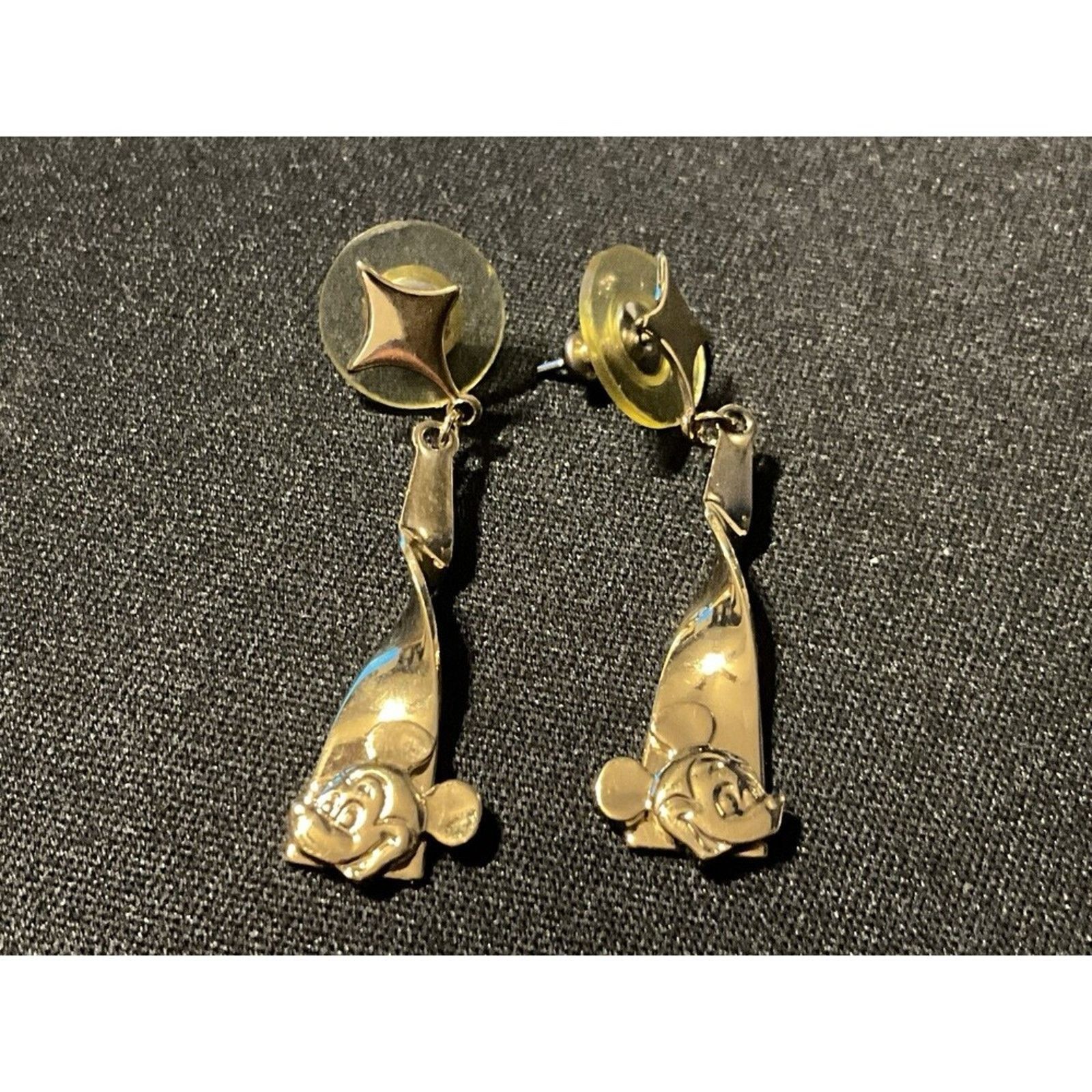 Disney Disney Prototype Gold Tone Earrings Size ONE SIZE - 1 Thumbnail