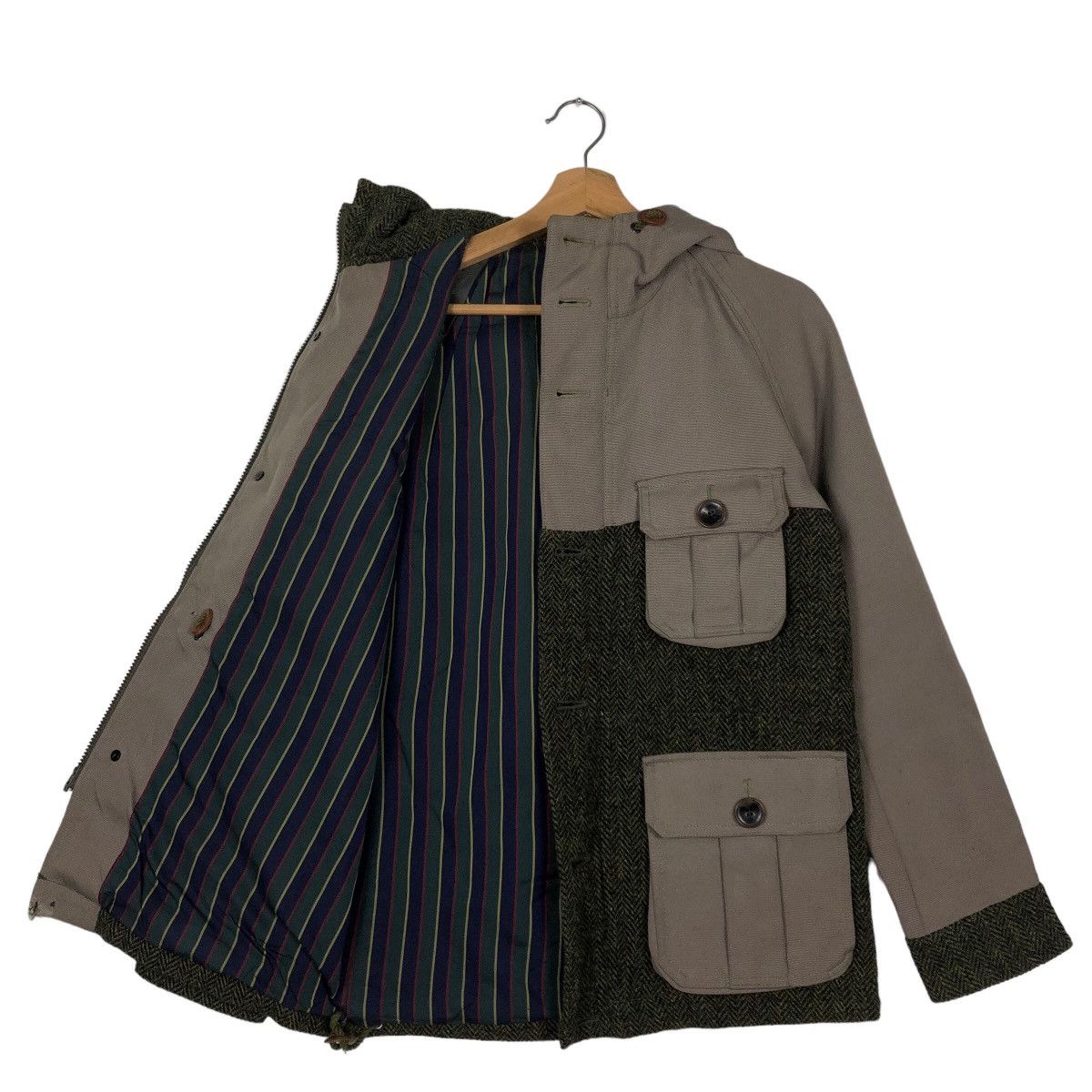 Harris Tweed 90’s Vintage Harris Tweed Dufflers Wool Jacket Cargo Pocket Size US M / EU 48-50 / 2 - 10 Thumbnail