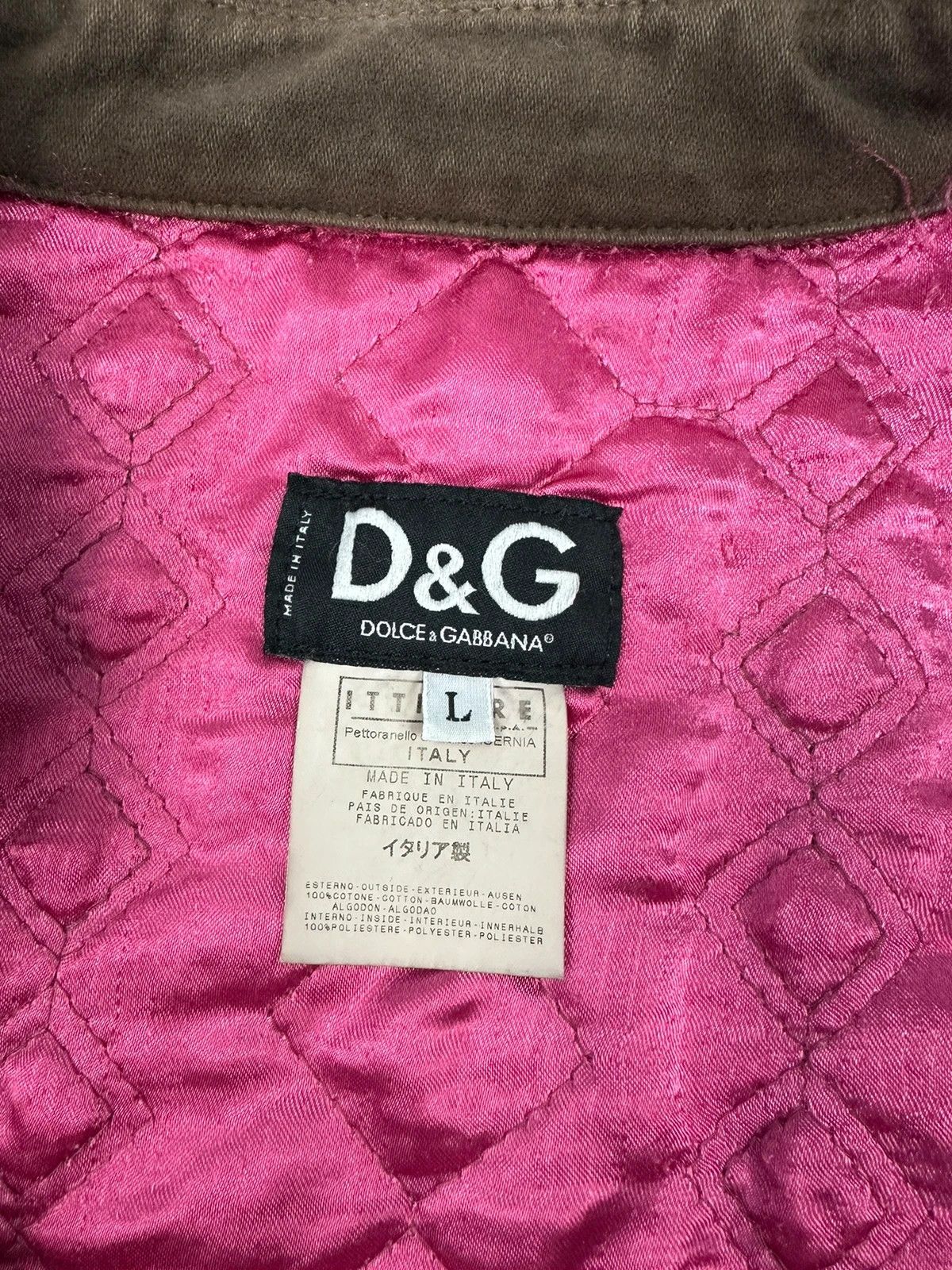 Dolce & Gabbana Dolce Gabbana AW2003 Patch Tags Brown Jacket Size L / US 10 / IT 46 - 10 Thumbnail