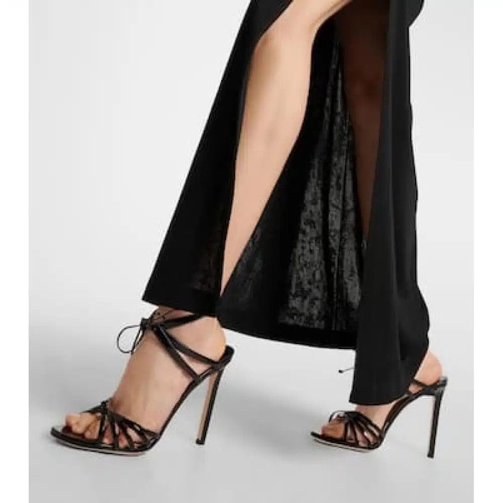 Tom Ford o1loc1c0425 W3496 Angelika Ankle Strap Sandals in Black Size US 7 / IT 37 - 2 Thumbnail
