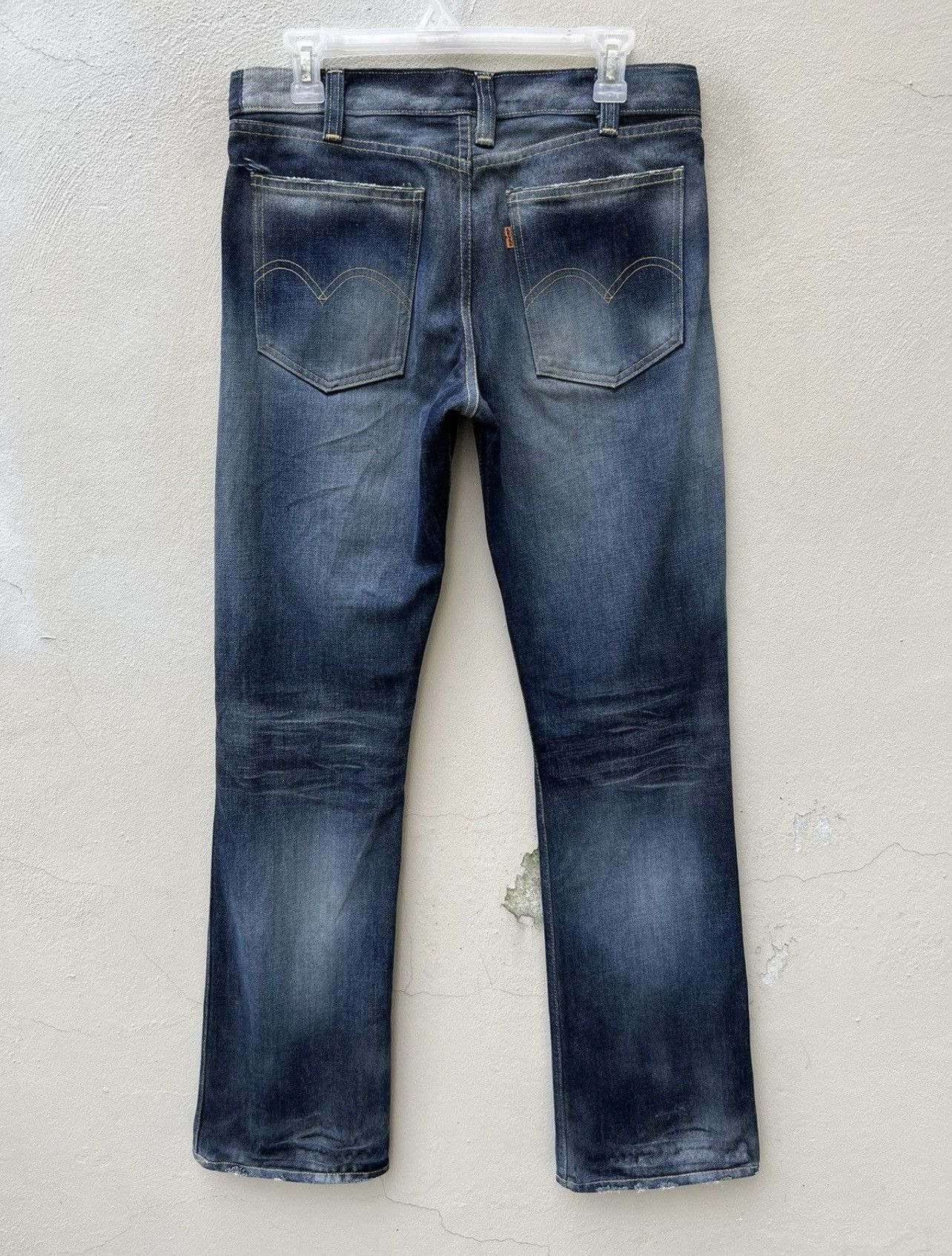 2005 LVC Levi’s 607 Big E Orange Tab Denim Bootcut Jeans