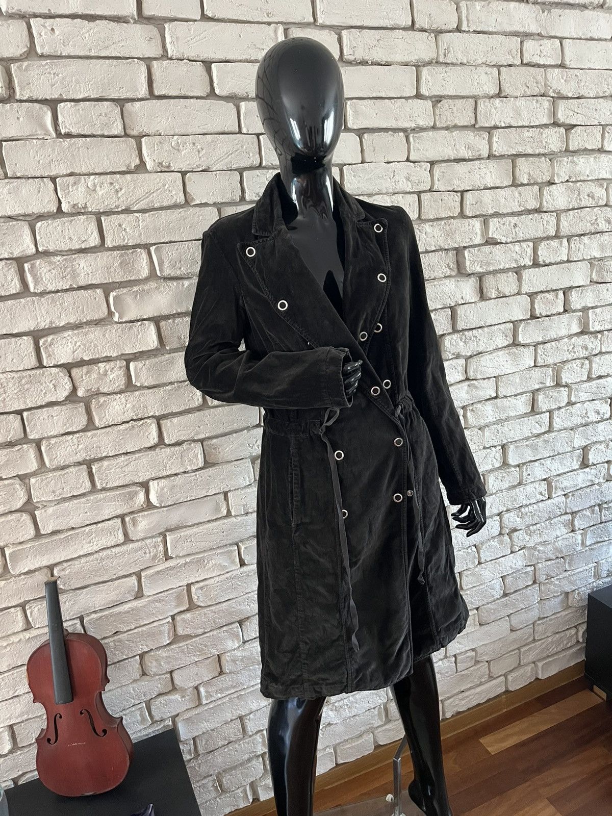 Maison Margiela Maison Margiela MM6 AW06 Velvet Ring Trench Coat Size S / US 4 / IT 40 - 2 Thumbnail