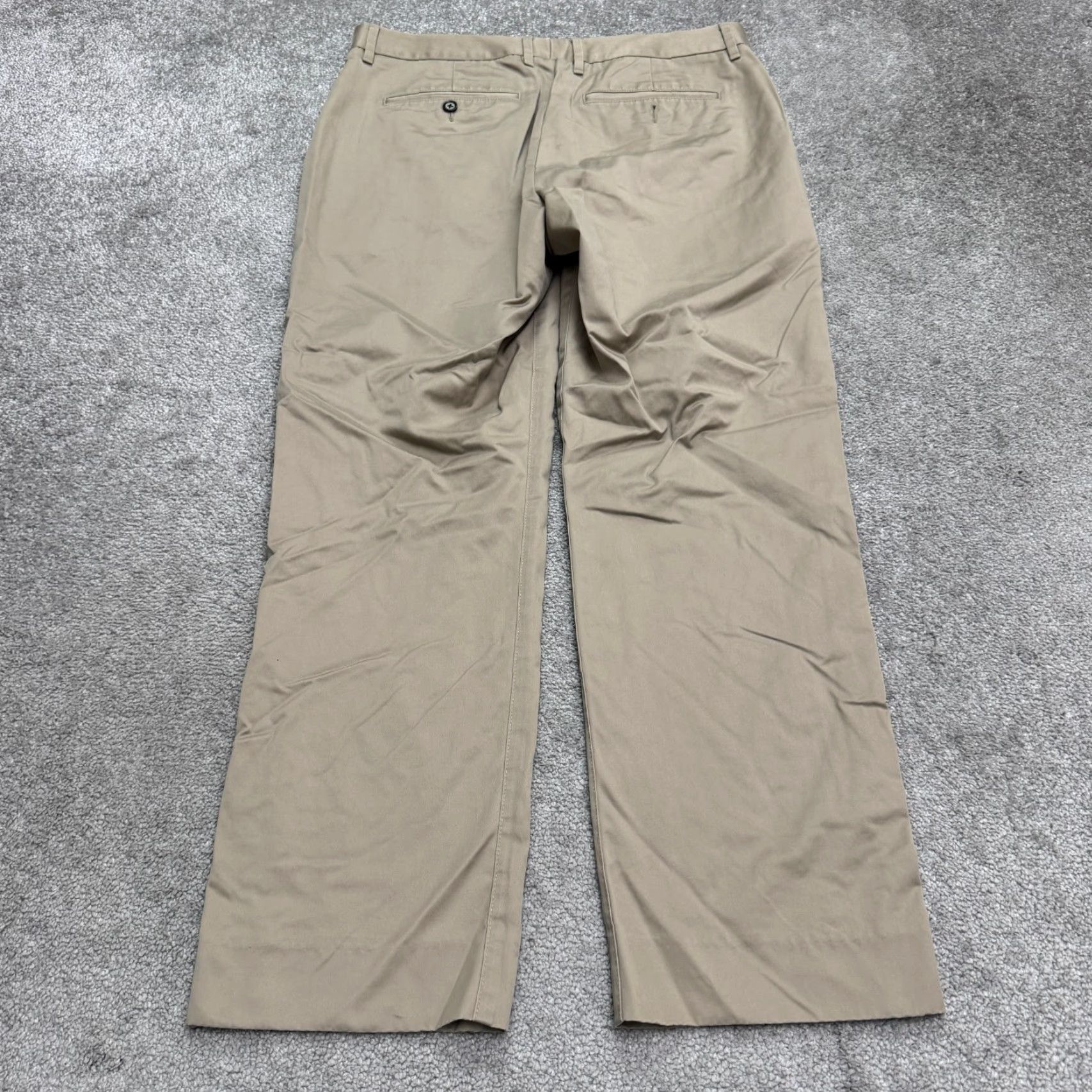 Bonobos VINTAGE Bonobos Men's Pants Chino Straight Leg Khaki Brown 33x28 Classic Soulful Style Size US 33 - 2 Thumbnail