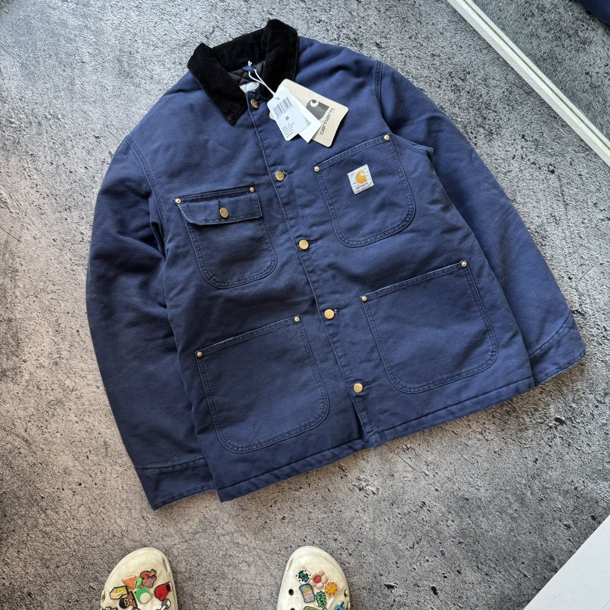 Carhartt Wip Carhartt chore jacket navy size m new workwear hype Size US M / EU 48-50 / 2 - 3 Thumbnail
