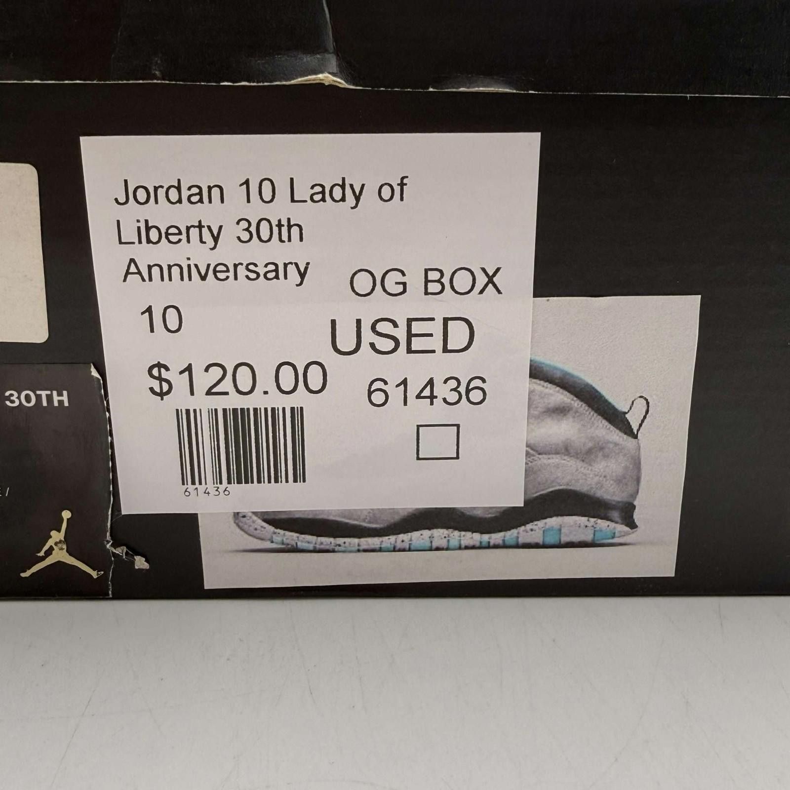 Jordan Brand Air Jordan 10 Retro Lady Liberty US 10 Used with Box Size US 10 / EU 43 - 9 Thumbnail