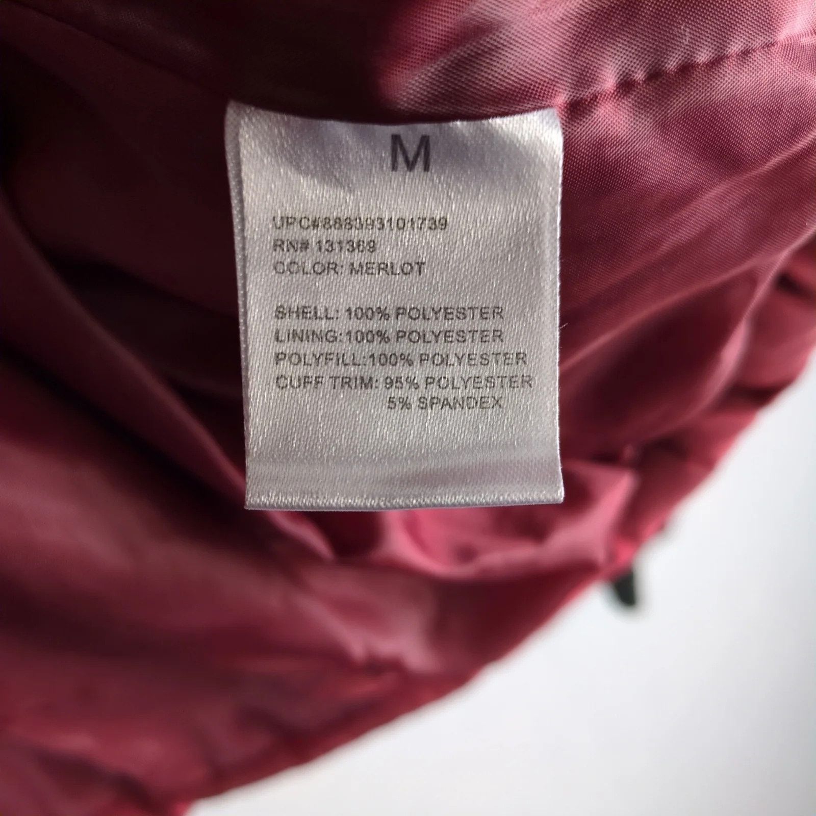 Other Rampage Merlot Puffer Coat Women's M Hooded Full Zip Pockets Size M / US 6-8 / IT 42-44 - 9 Thumbnail