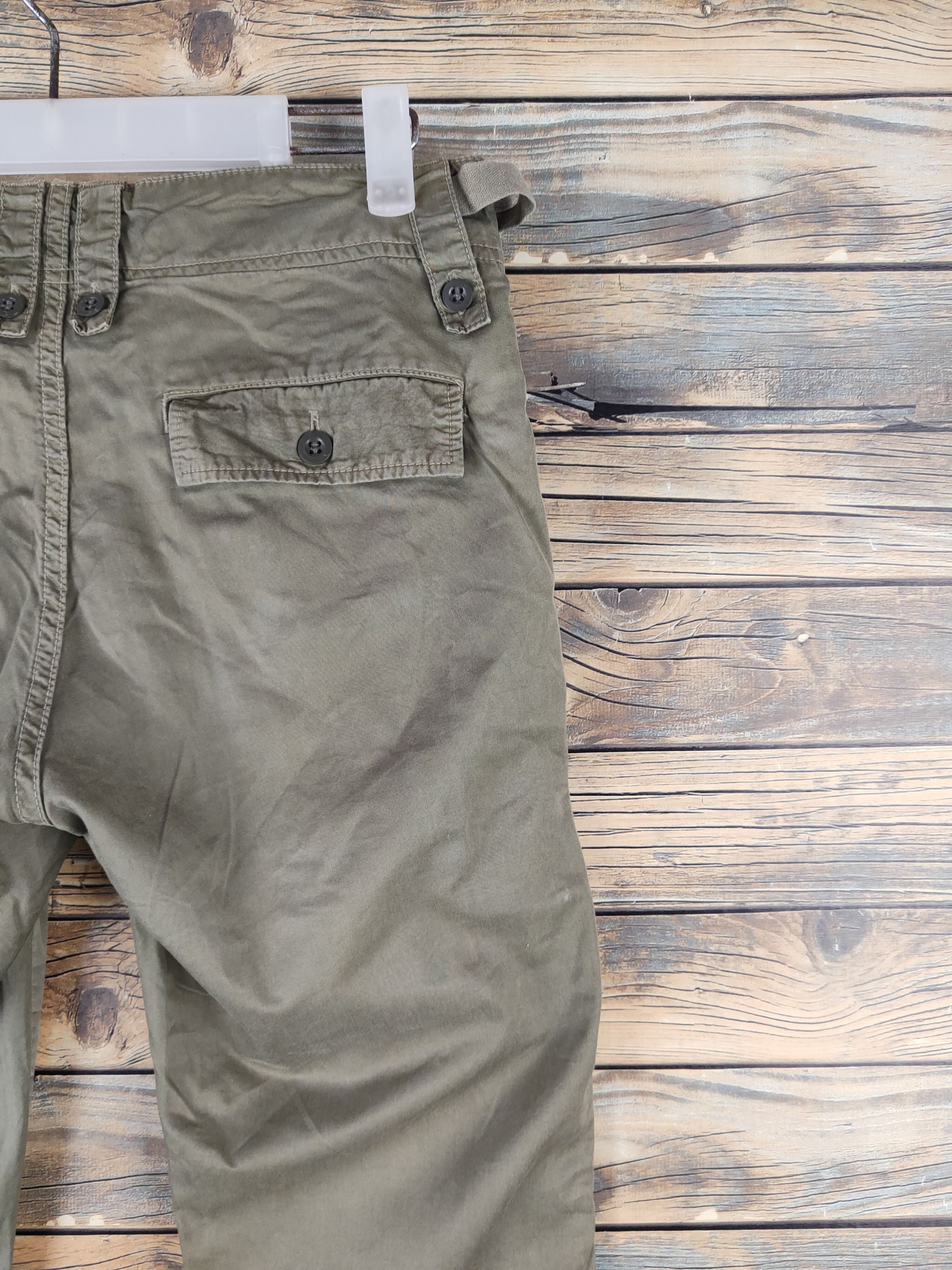 Tomorrowland DL Macphee Tomorrow Land Olive Multipocket Cargo Pants #2379 Size 26" / US 2 / IT 38 - 10 Thumbnail