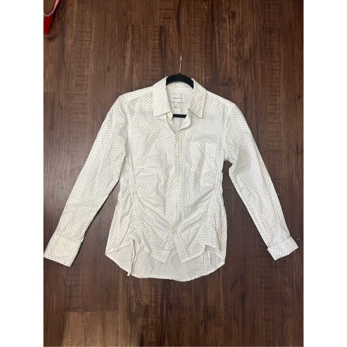 Current/Elliot CURRENT ELLIOT South Canon Polka Dot Button Down Shirt In Wh Size S / US 4 / IT 40 - 2 Thumbnail