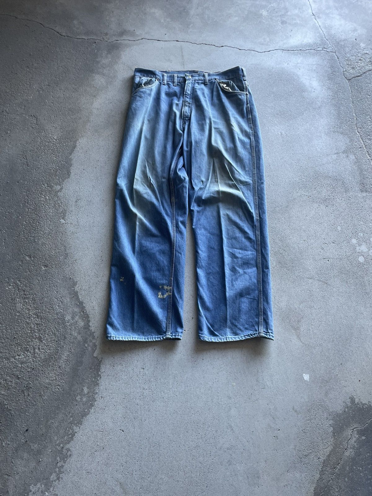 Vintage 70s Oshkosh Hand Repaired jeans (38x32)