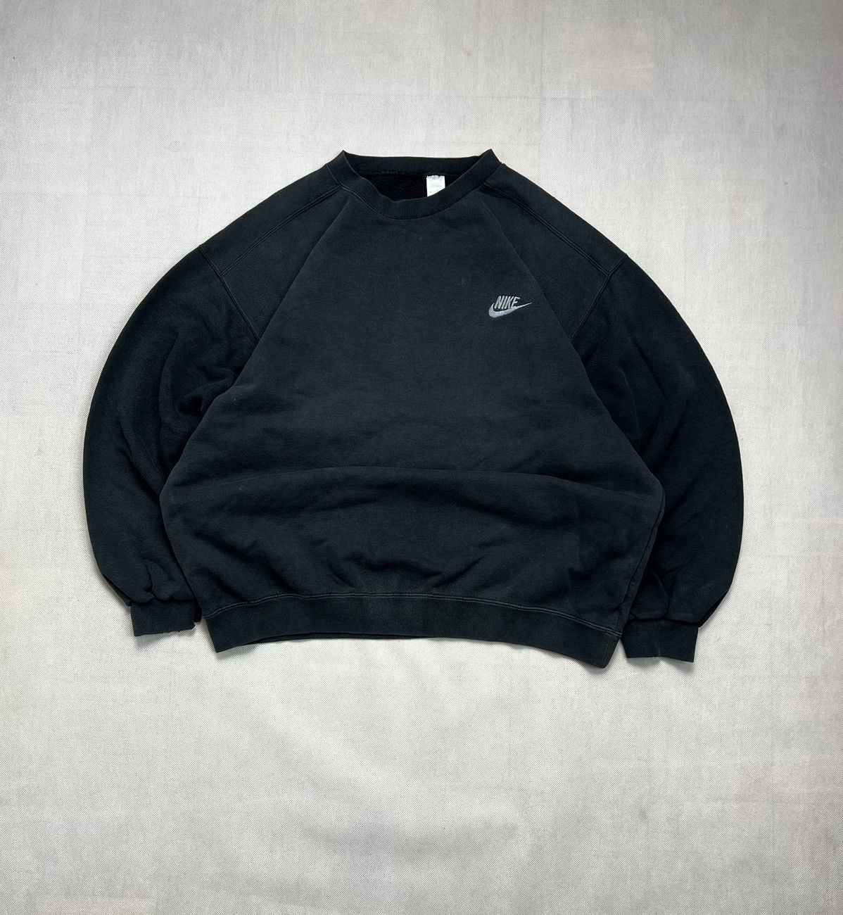 Nike × Vintage Baggy Sweatshirt Nike vintage 90’s black Size US XL / EU 56 / 4 - 1 Thumbnail
