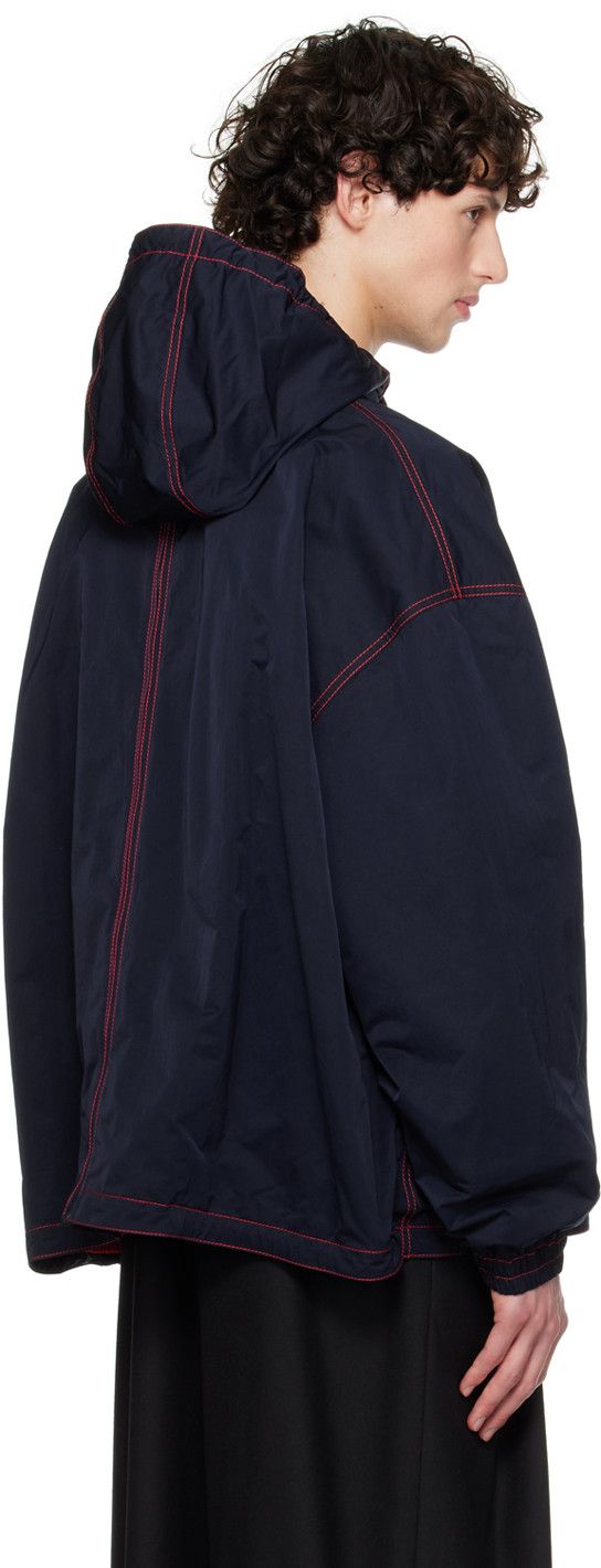 Bottega Veneta o1w1db10825 Tech Nylon Blouson Jacket in Navy Size US M / EU 48-50 / 2 - 3 Thumbnail
