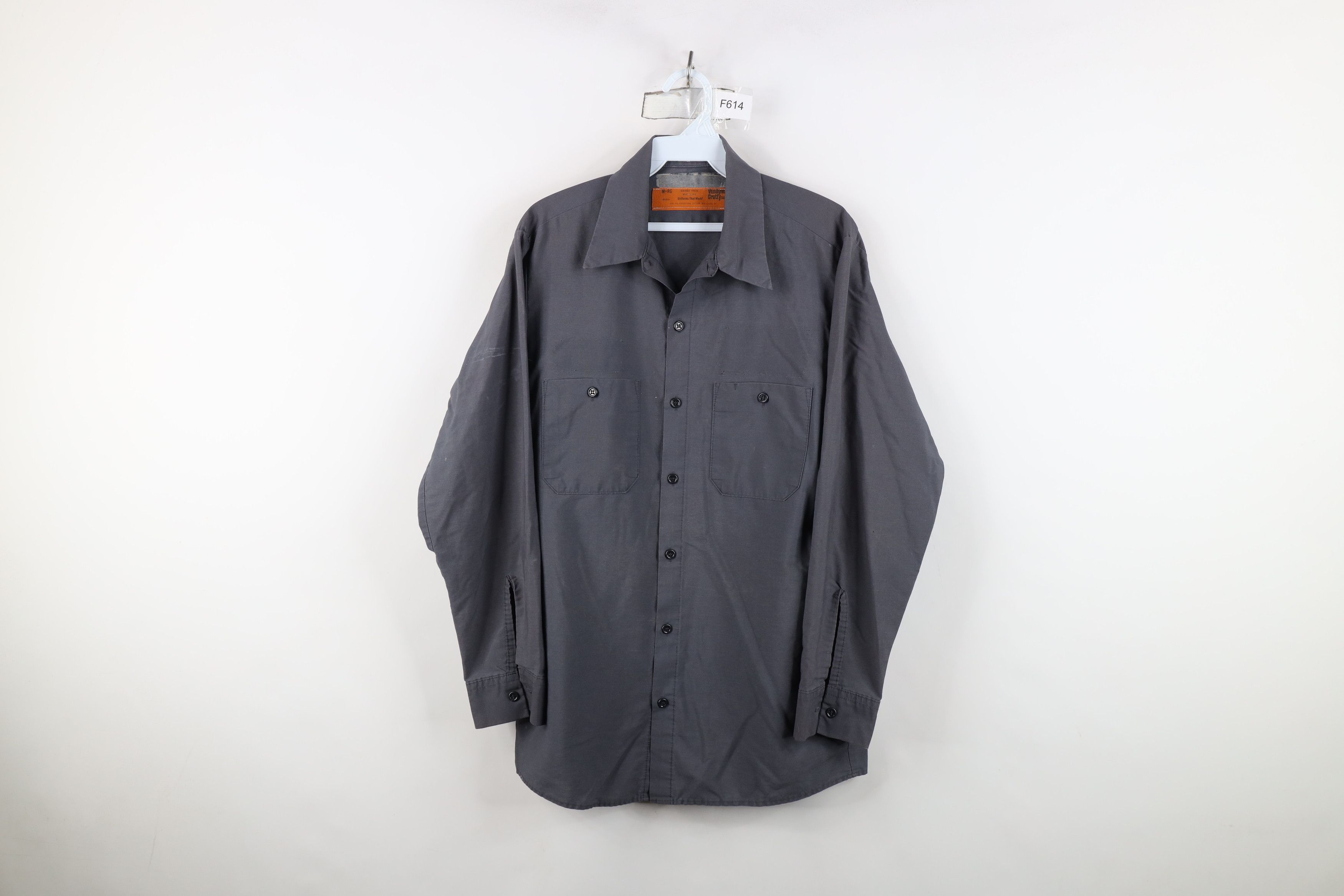 Vintage Vintage 90s Streetwear Workwear Mechanic Button Shirt USA Size US M / EU 48-50 / 2 - 1 Thumbnail