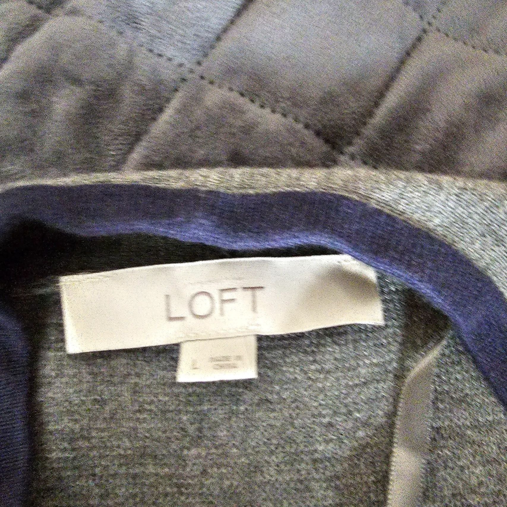 Ann Taylor VINTAGE Ann Taylor Loft Cardigan Sweater Women Large Gray 3/4 Sleeve Solid Size L / US 10 / IT 46 - 6 Thumbnail