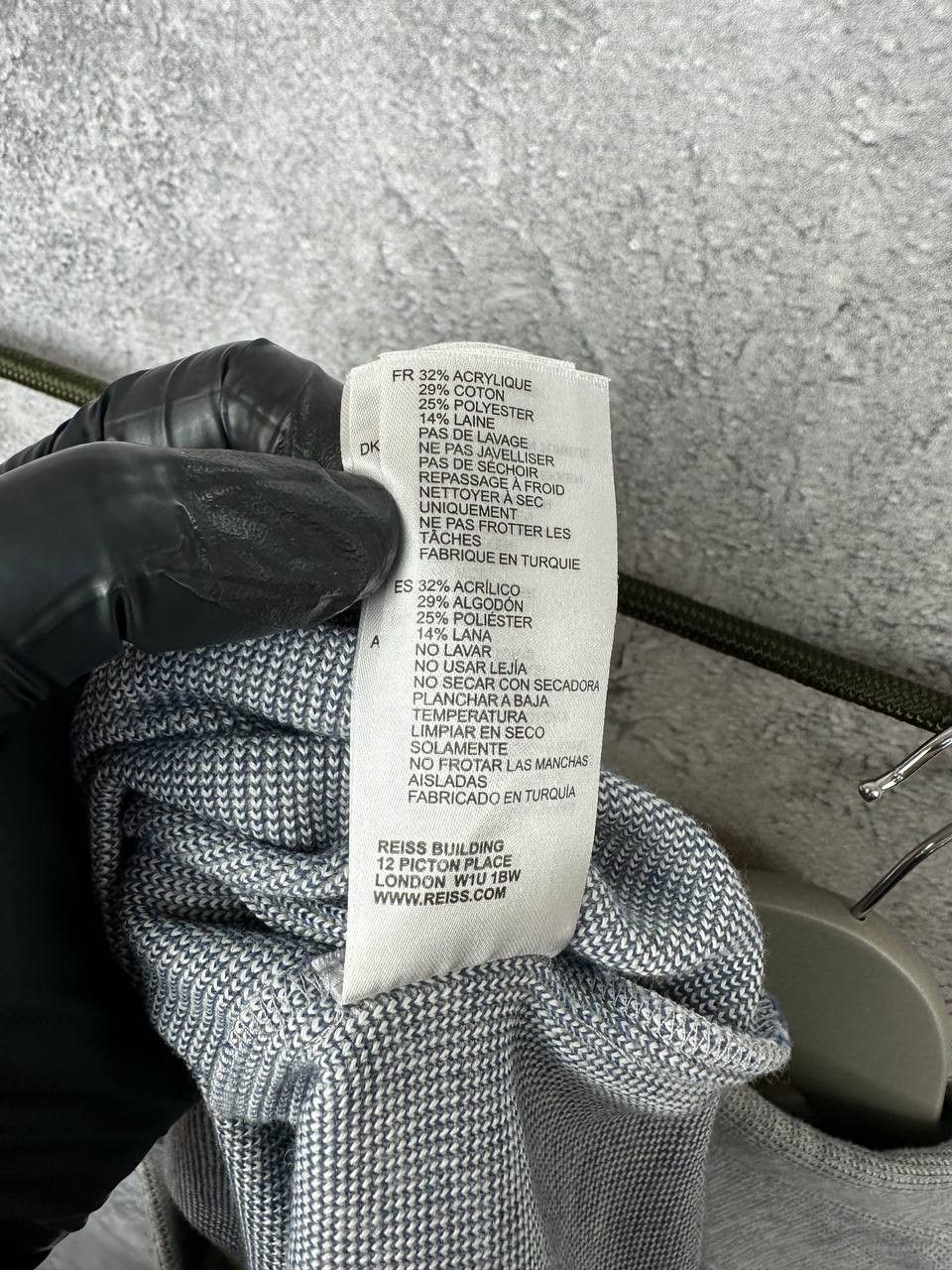 Reiss REISS Scott Jersey Overshirt Button Up Shirt Gray LS Size US L / EU 52-54 / 3 - 15 Thumbnail