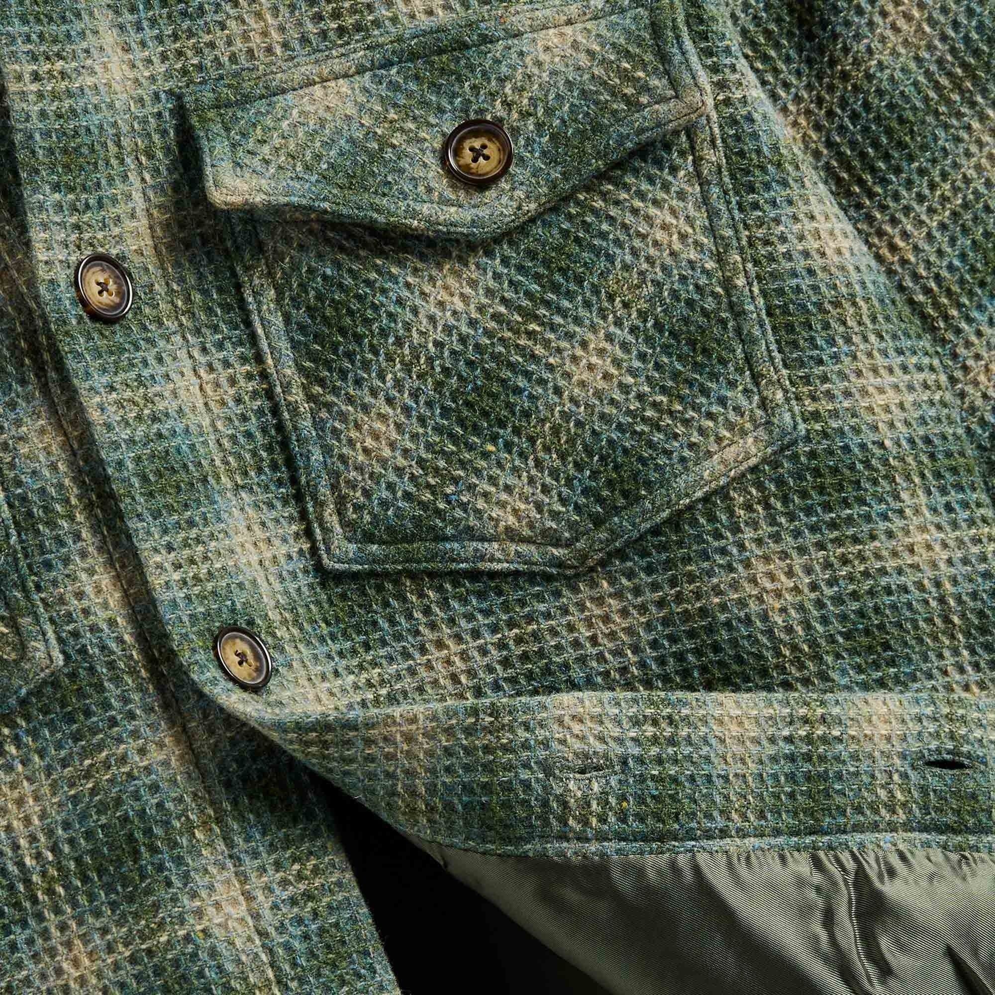 Portuguese Flannel Portugese Flannel Waffle Overshirt - Green Size US L / EU 52-54 / 3 - 3 Thumbnail