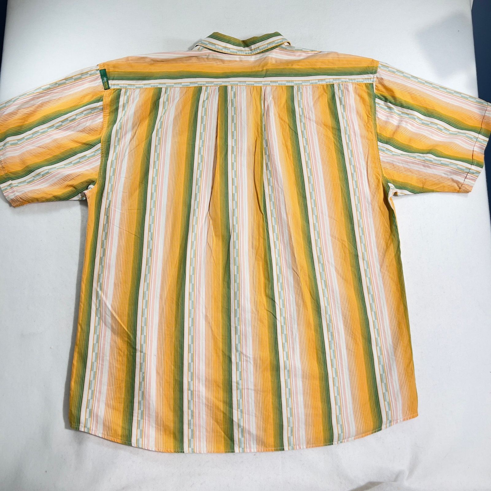 Akademiks Akademiks Button Shirt Mens 3XL Green Yellow Stripe 90s XXXL Size US XXL / EU 58 / 5 - 3 Thumbnail